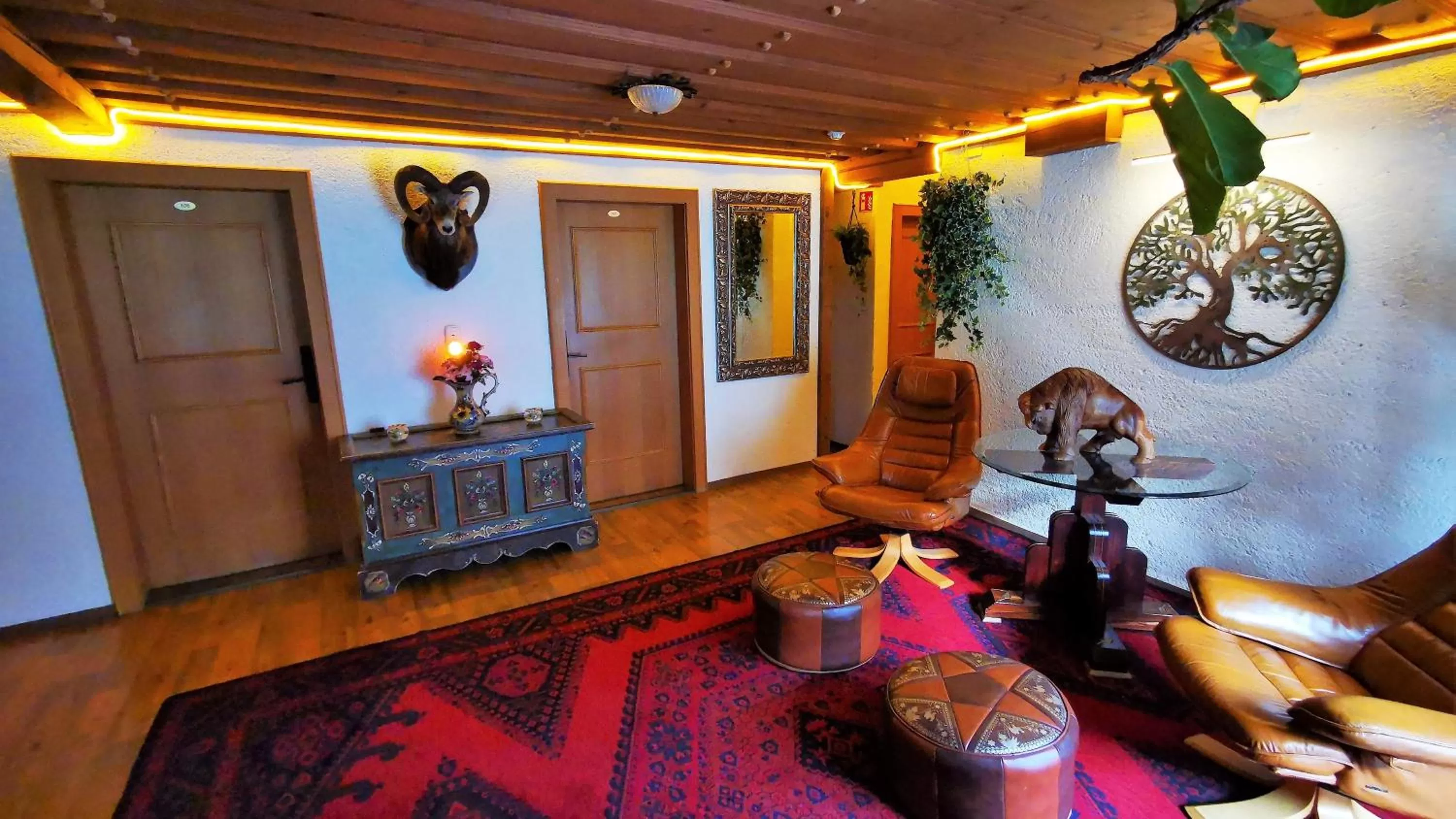 Seating area in Gasthof Geronimo