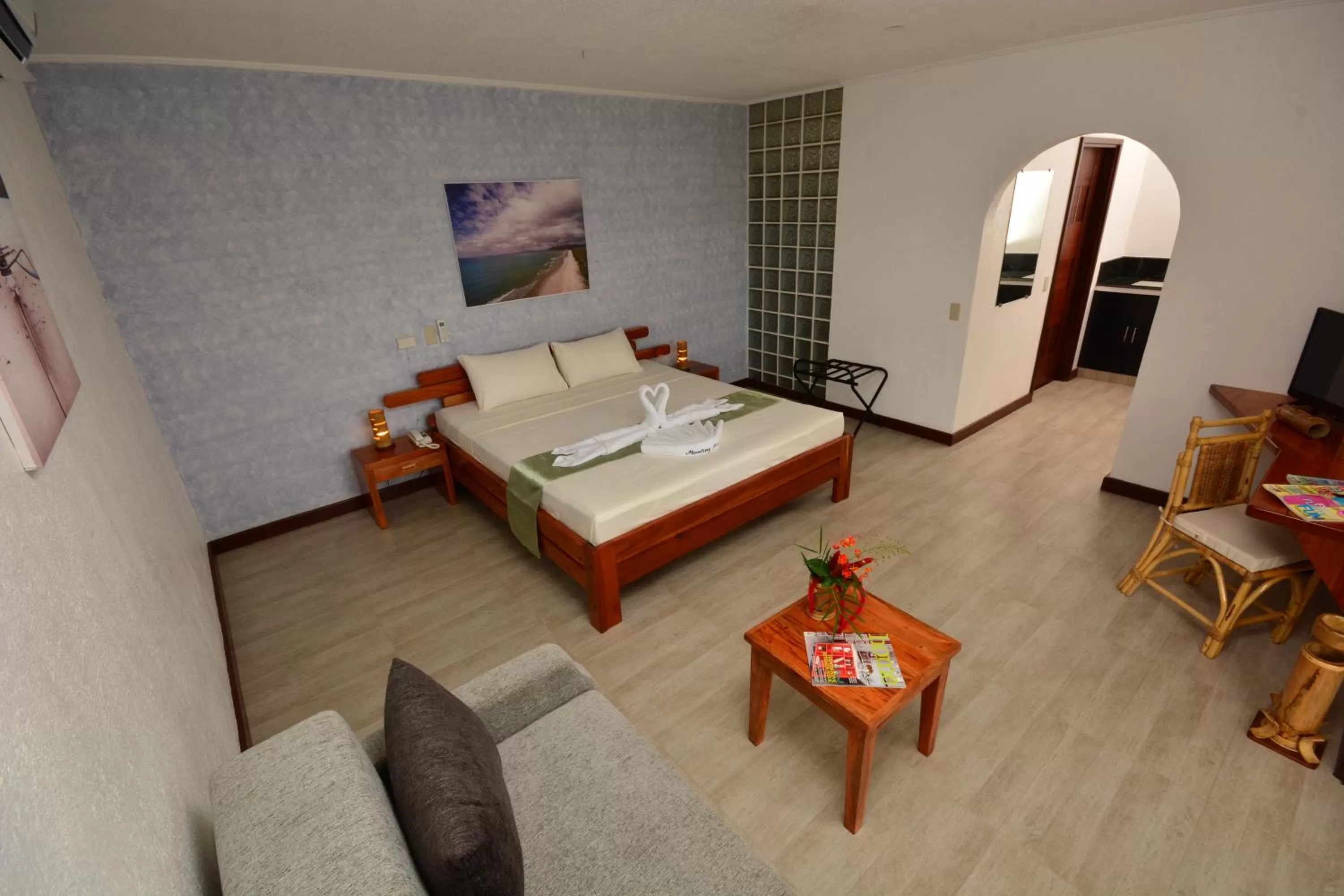 Photo of the whole room, Bed in Munting Paraiso