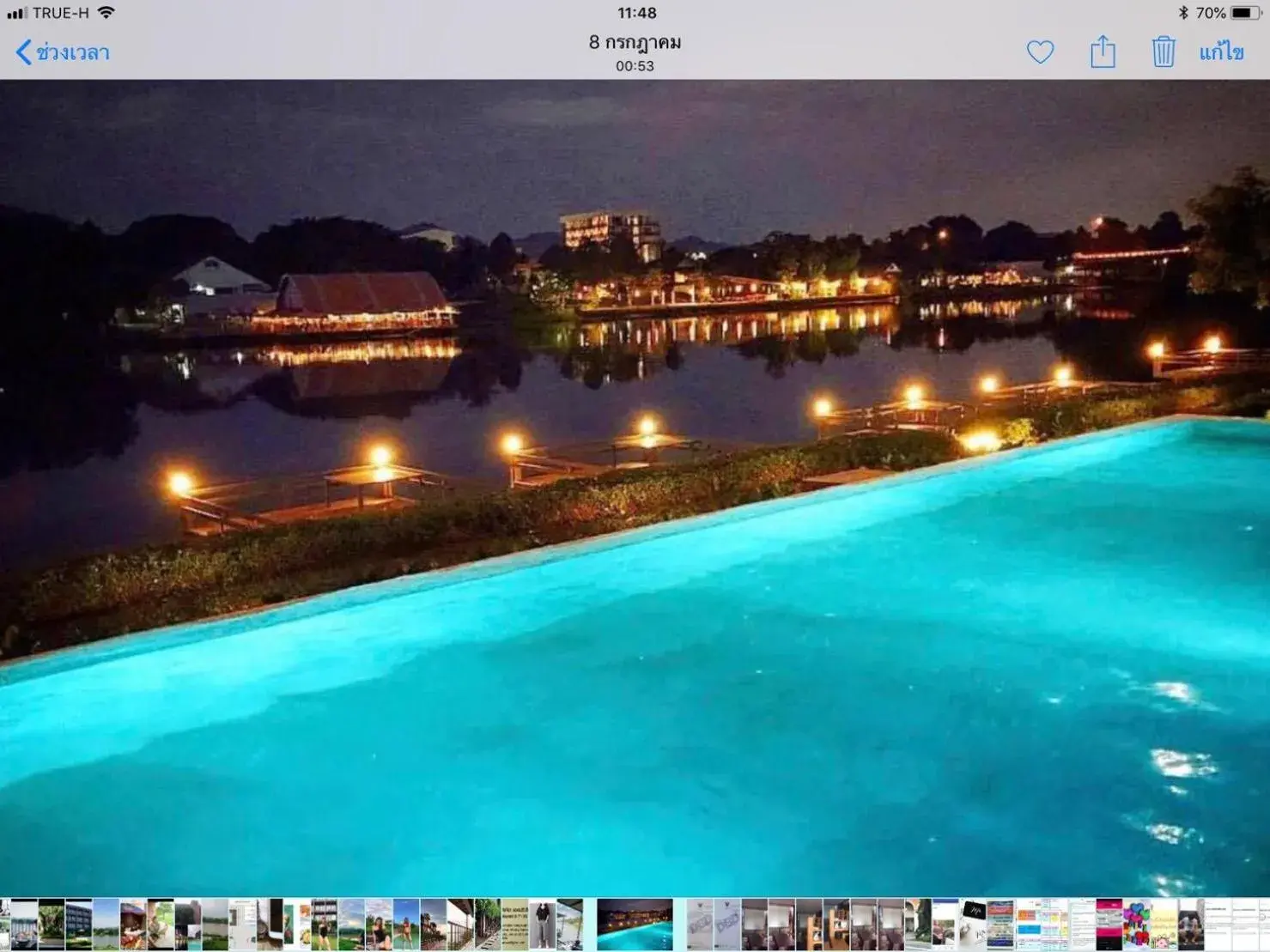 Swimming Pool in The Glory River Kwai Hotel