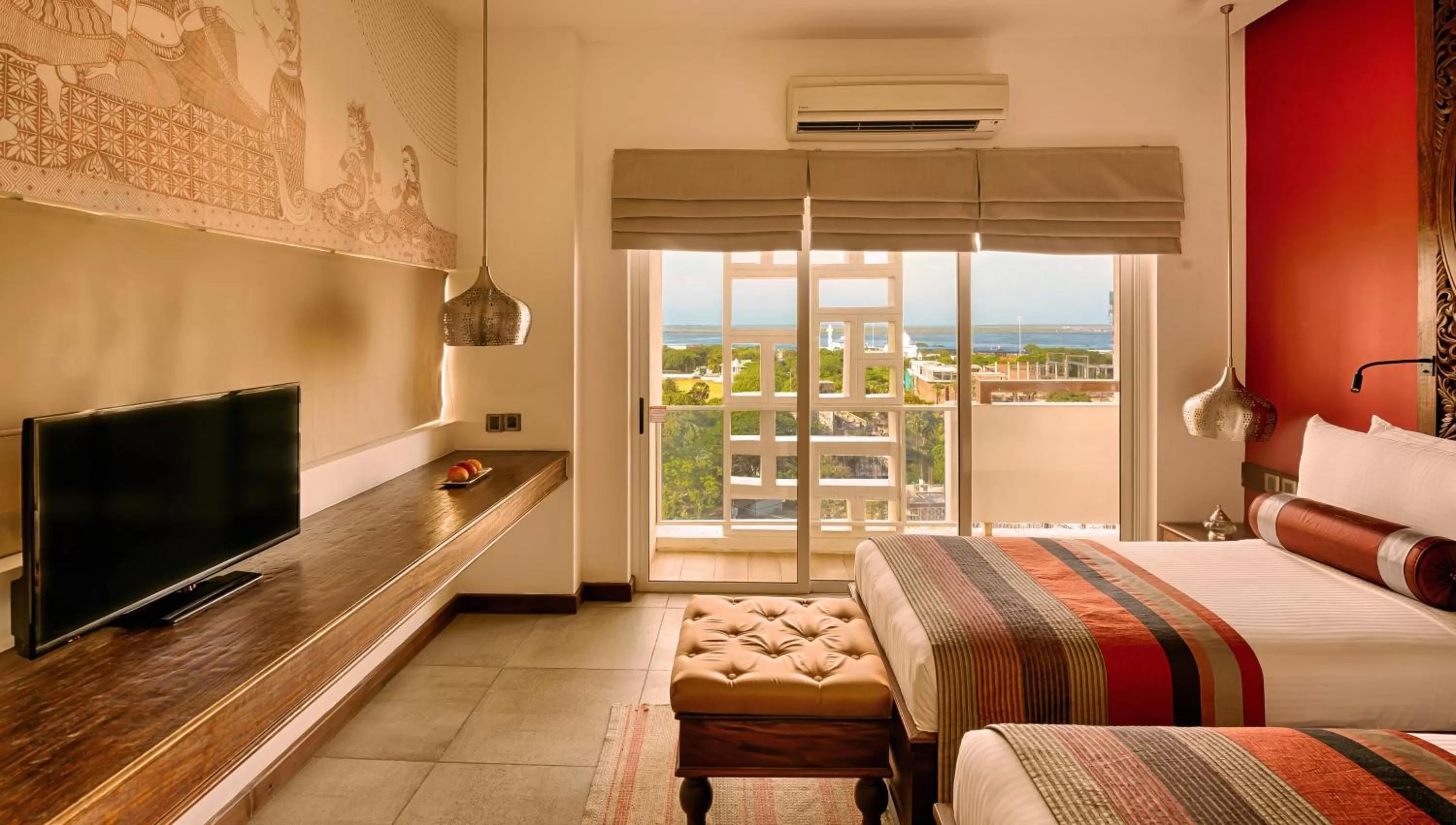 Bed in Jetwing Jaffna