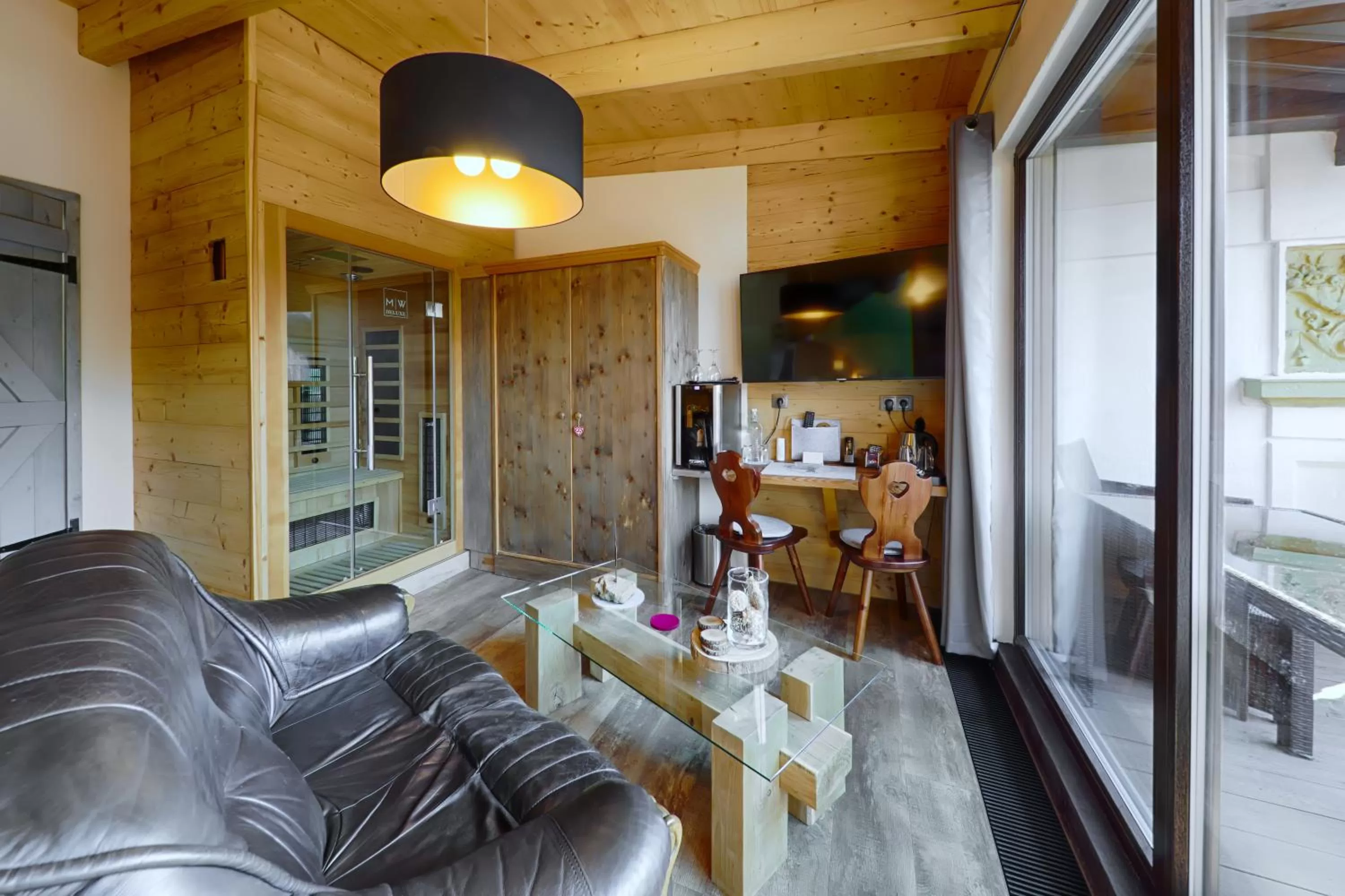 Sauna in Sennerhütte Landhotel