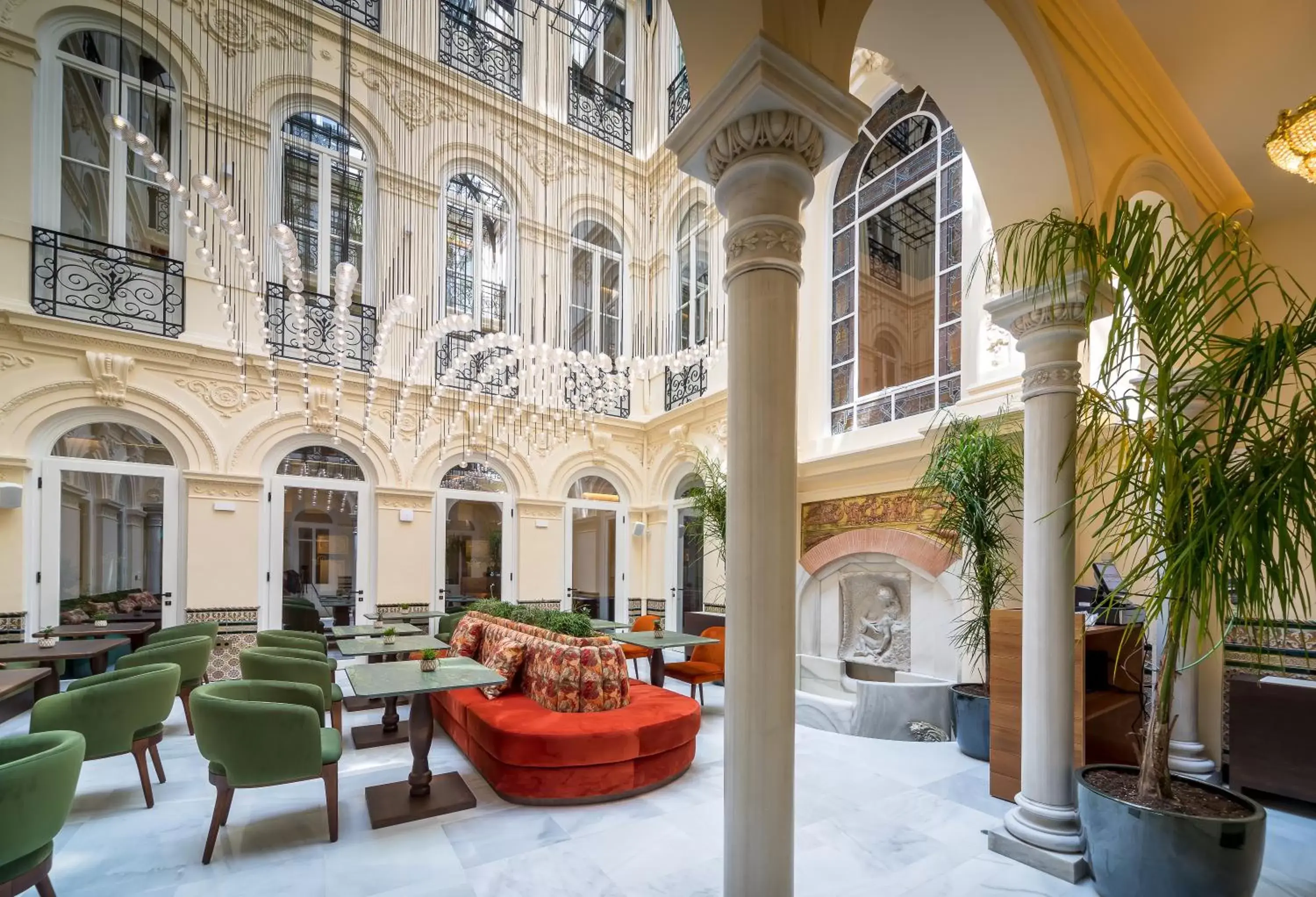 Patio in Palacio Gran Vía, a Royal Hideaway Hotel