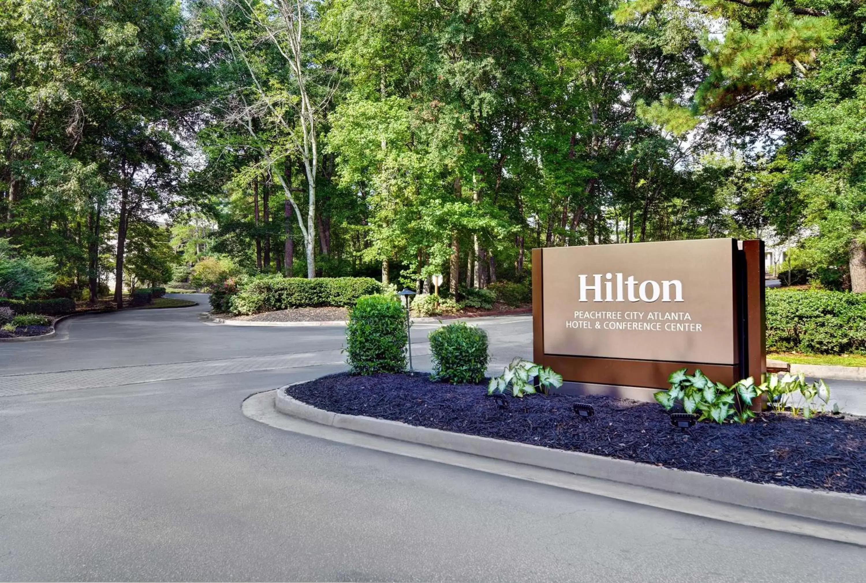 Property building, Property Logo/Sign in Hilton Peachtree City Atlanta Hotel & Conference Center