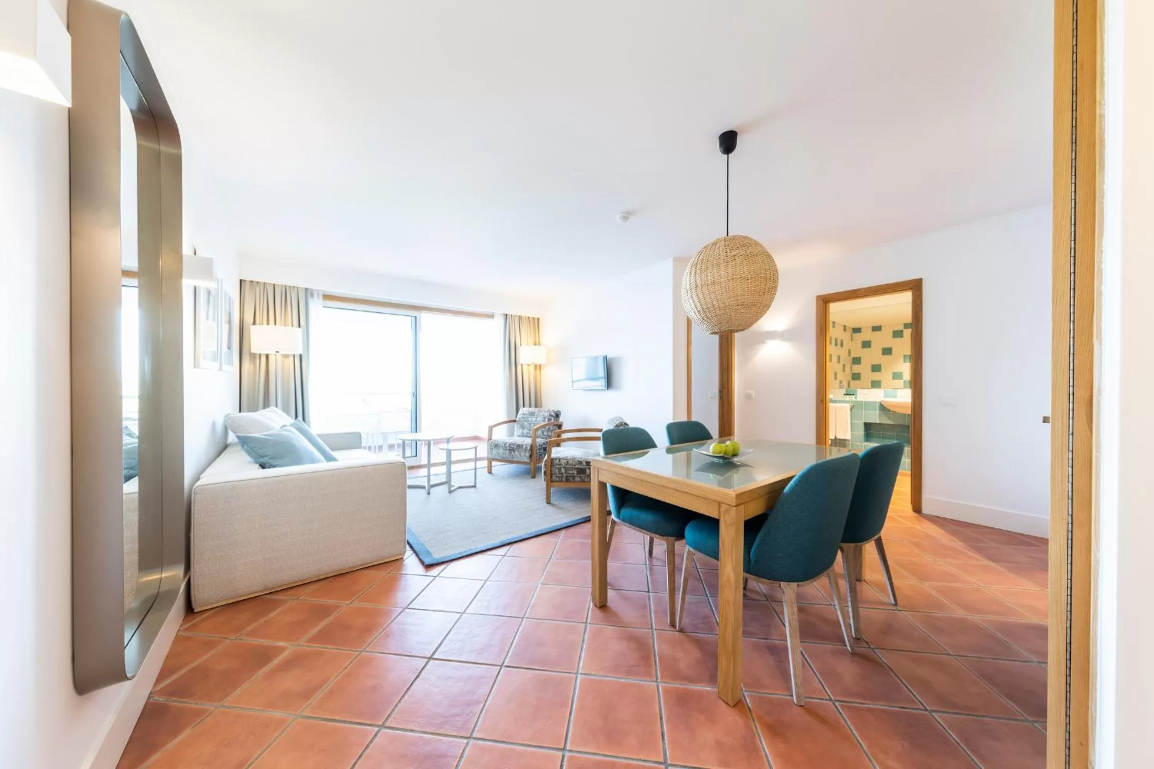 Dining area, Bed in The Patio Suite Hotel