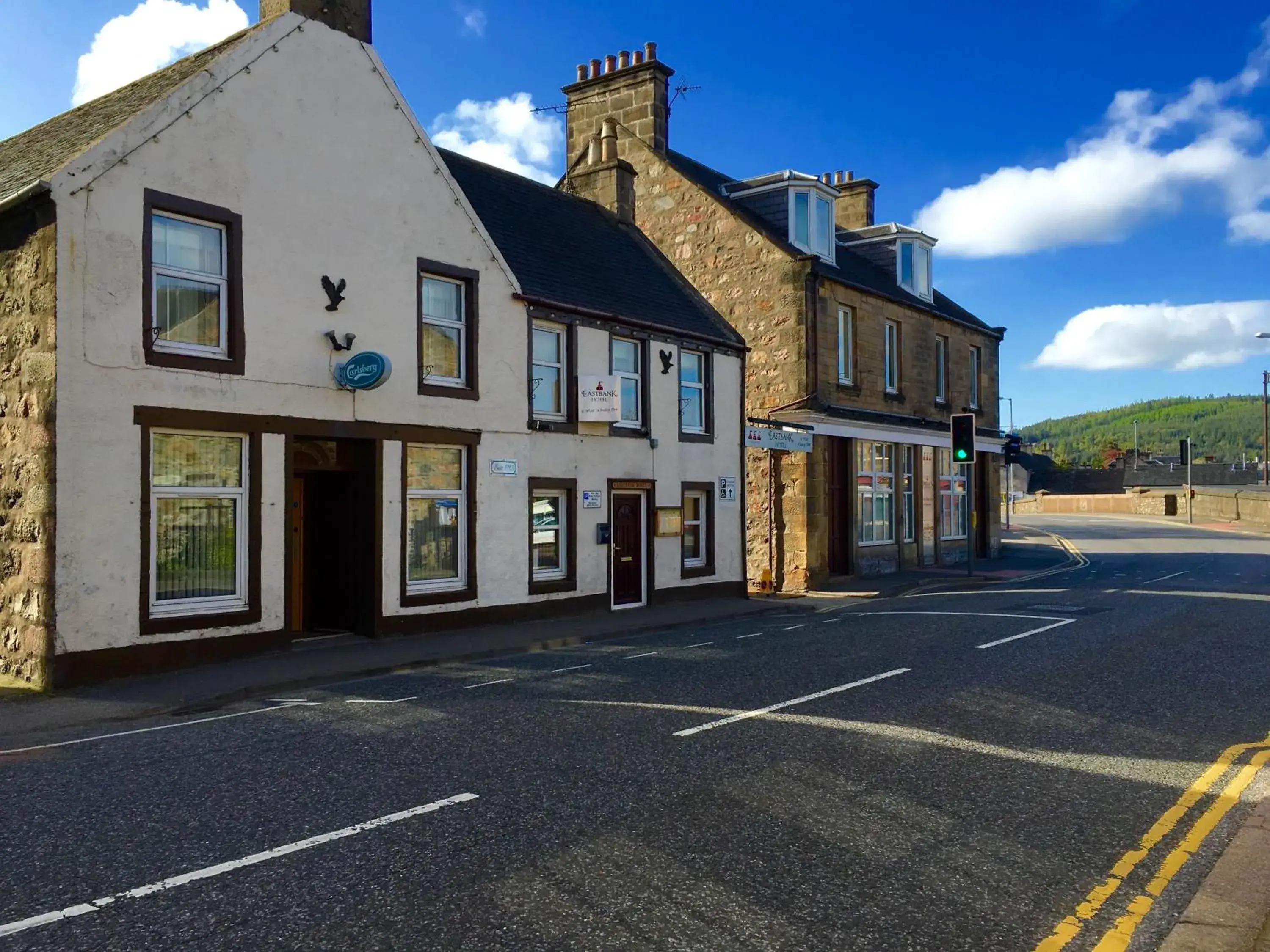 Facade/entrance, Property Building in OYO Eastbank Hotel, Speyside Scotland