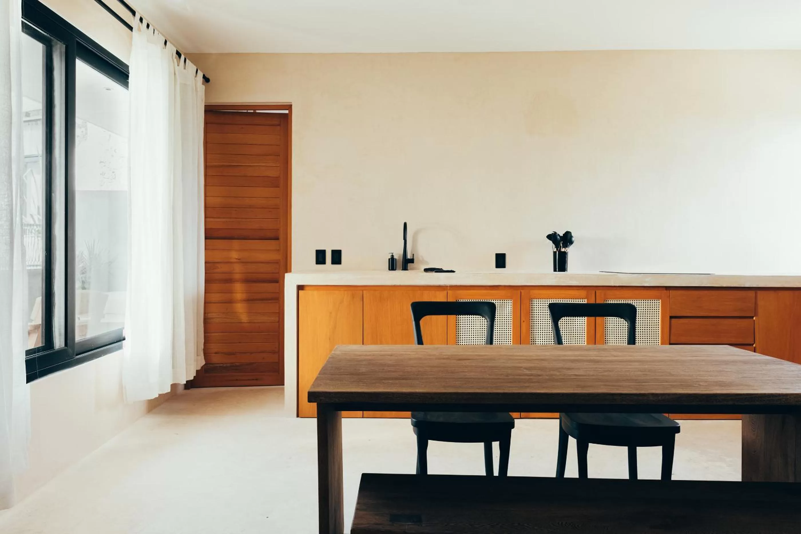 Kitchen or kitchenette in Cucu Hotel El Cuyo