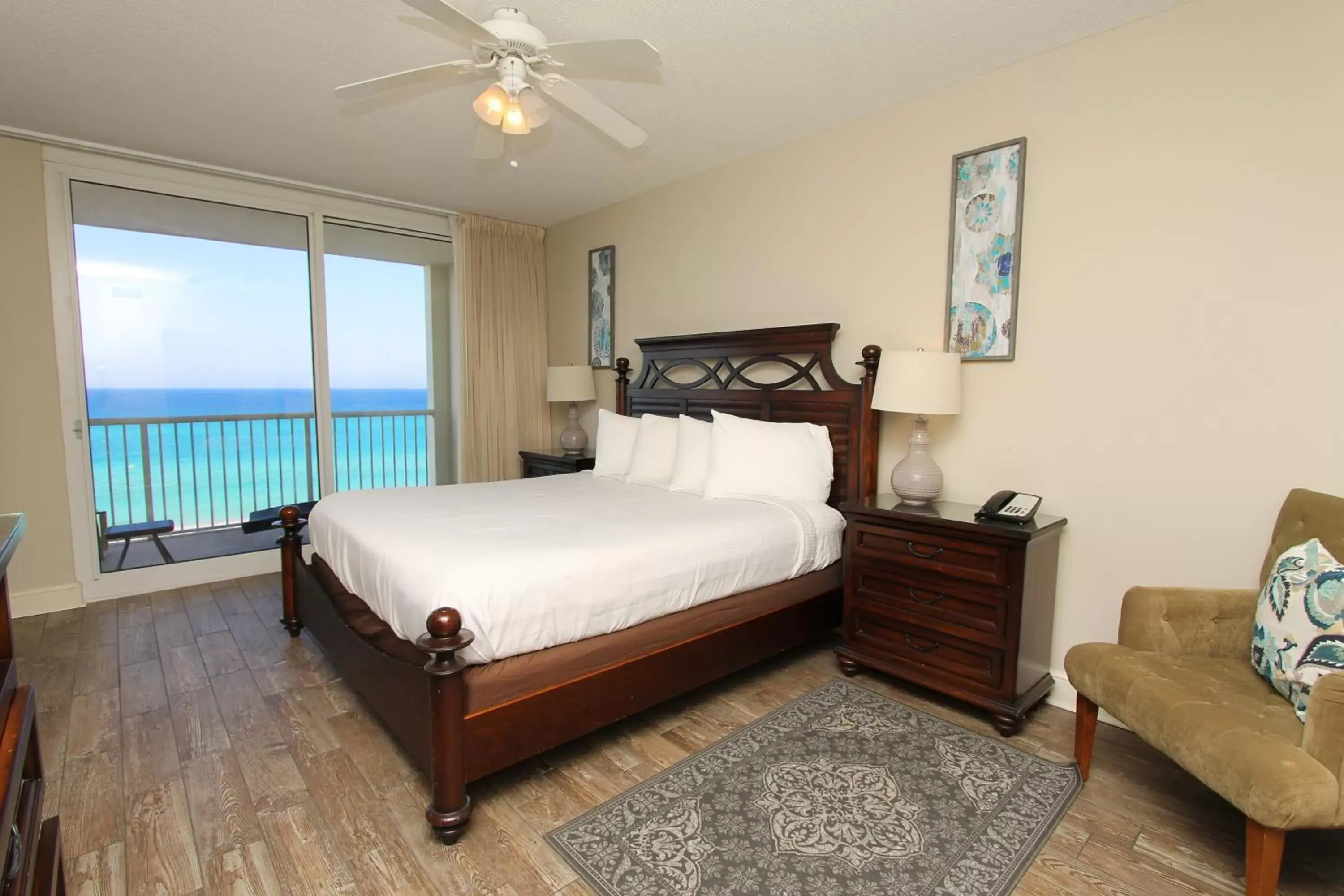 Bed in Majestic Beach Resort, Panama City Beach, Fl