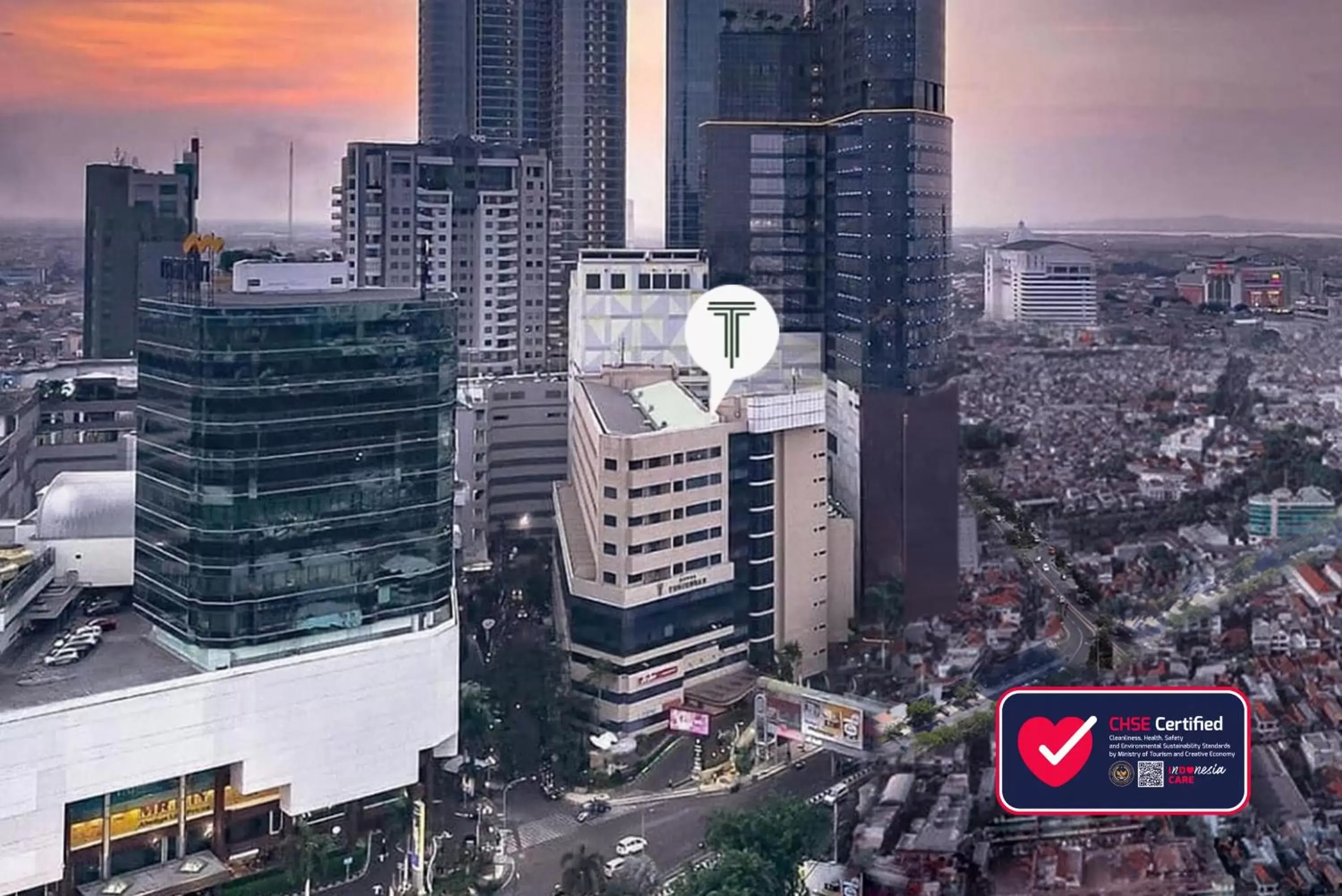 Property building, Bird's-eye View in Tunjungan Hotel