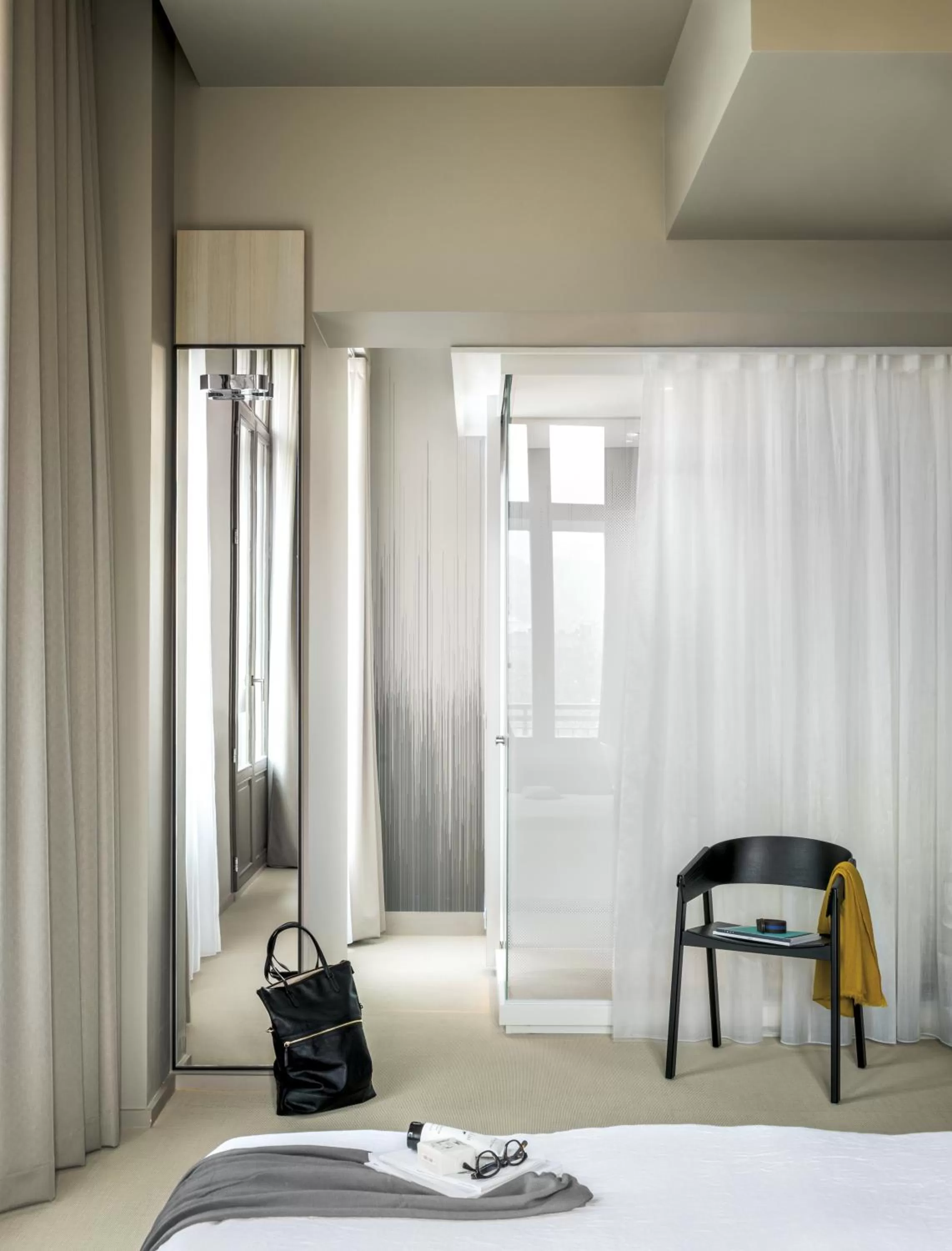 Bathroom, Bed in OKKO Hotels Lyon Centre