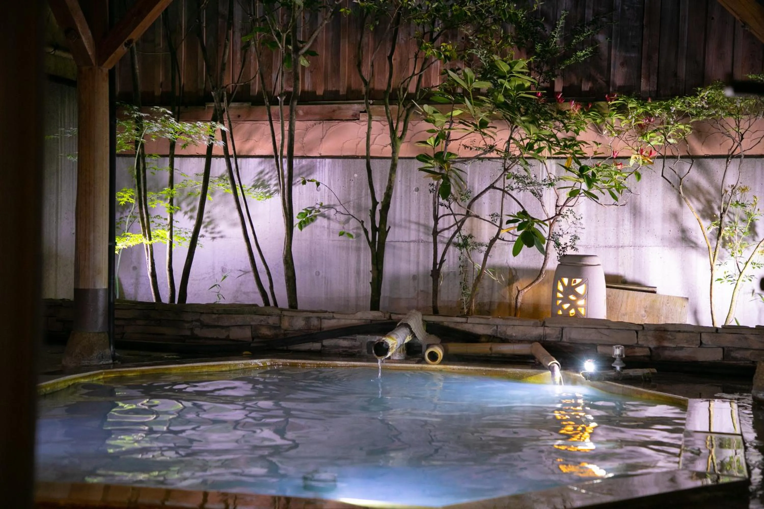 Hot Spring Bath in Oyado Ichizen