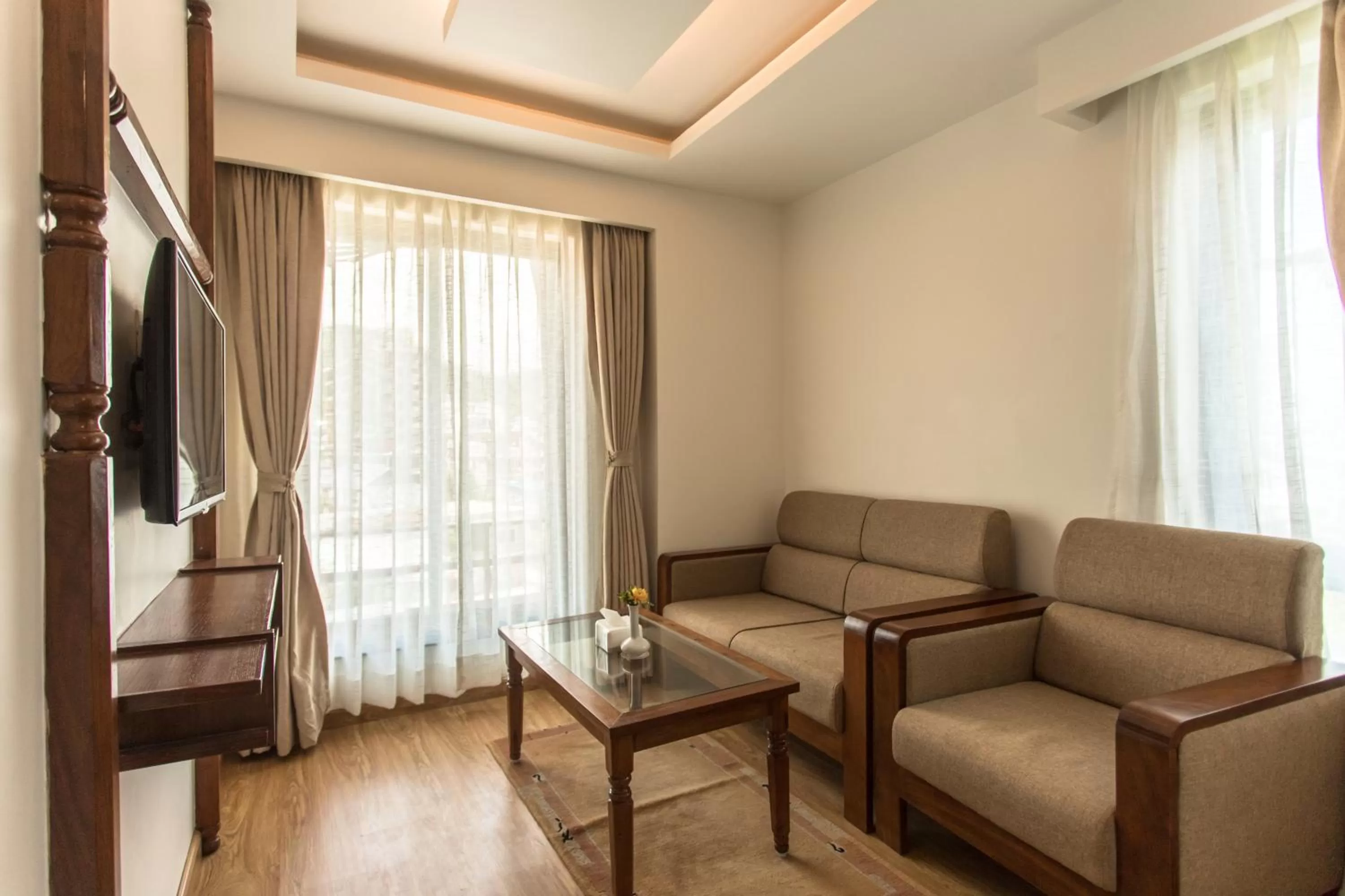 Communal lounge/ TV room in Landmark Pokhara