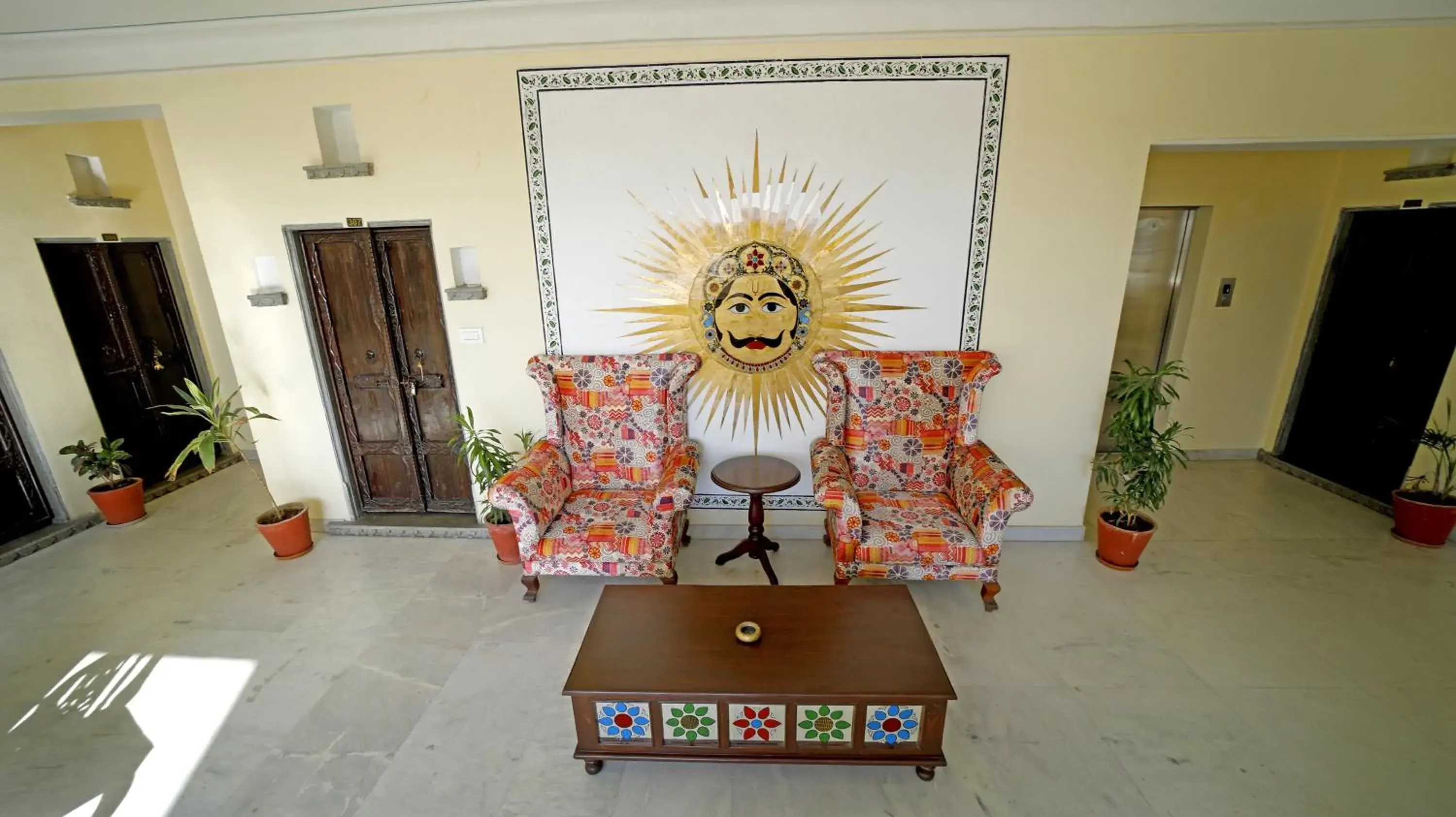 Lobby or reception in Hotel Udaigarh