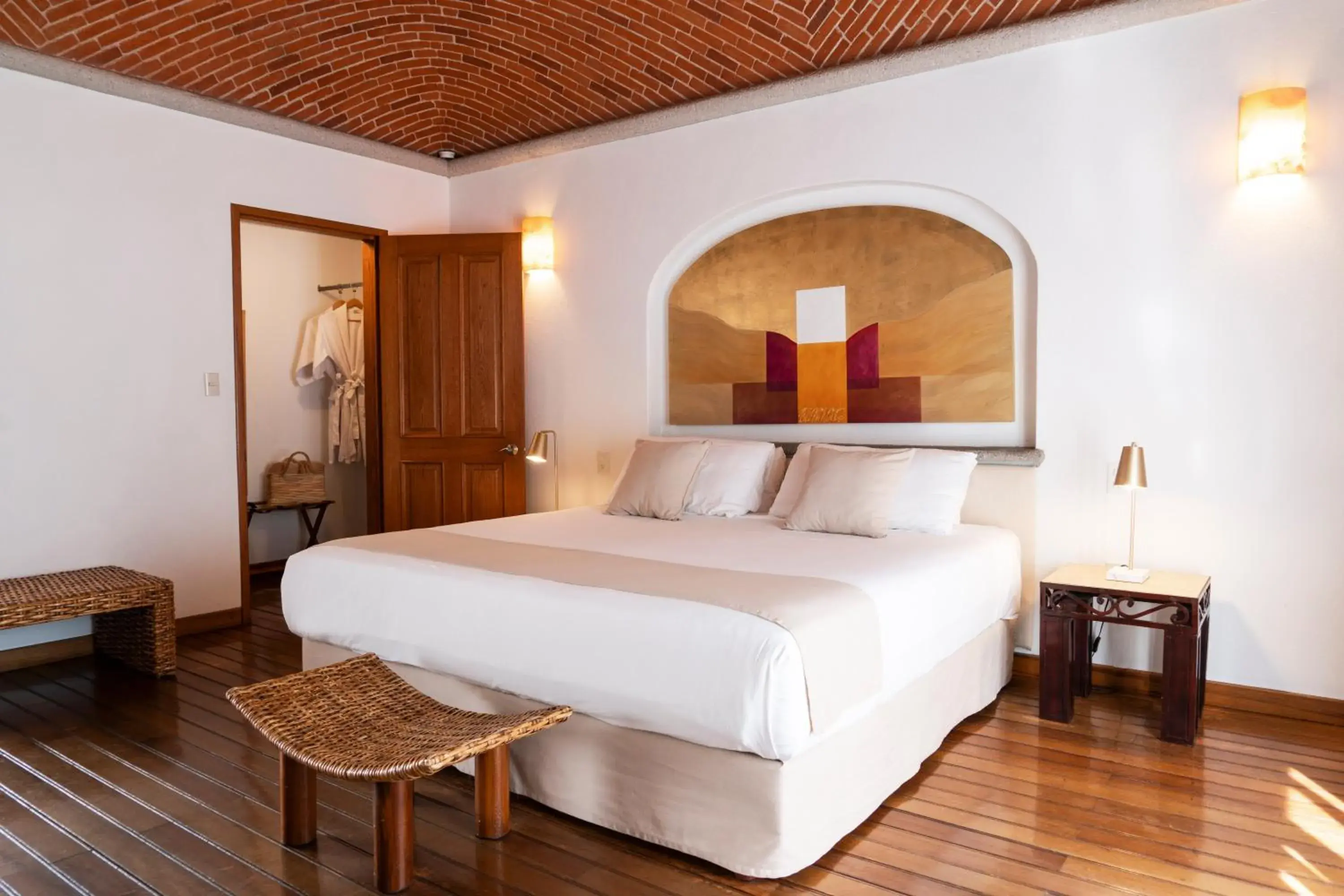 Bedroom, Bed in Posada del Tepozteco