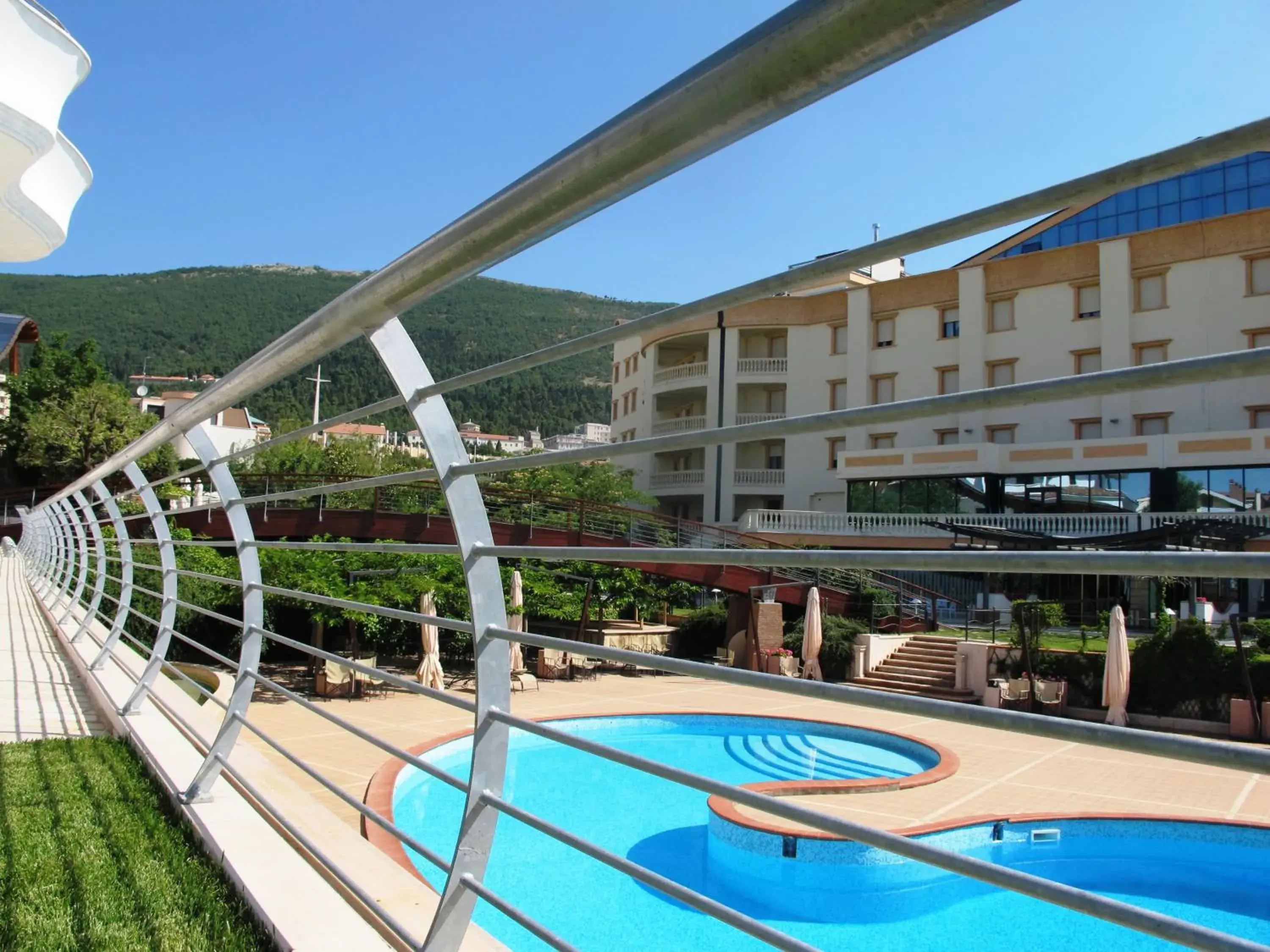 Balcony/Terrace, Swimming Pool in Gran Paradiso Hotel Spa