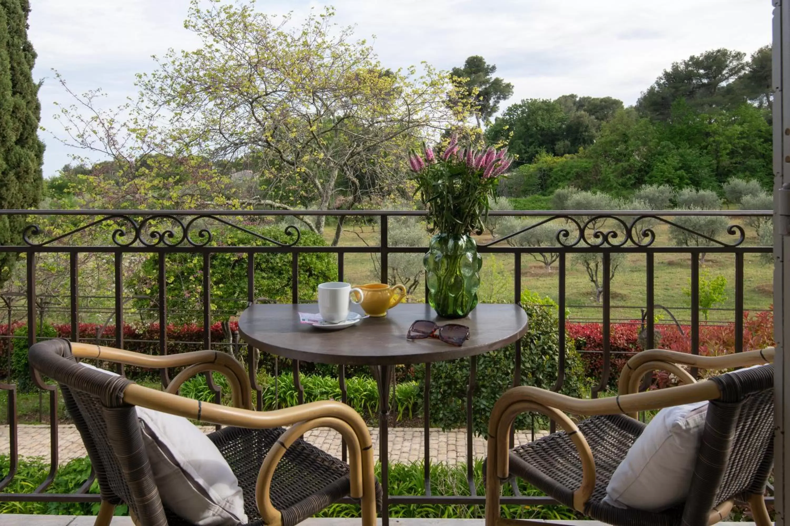 Balcony/Terrace in Hotel Les Messugues