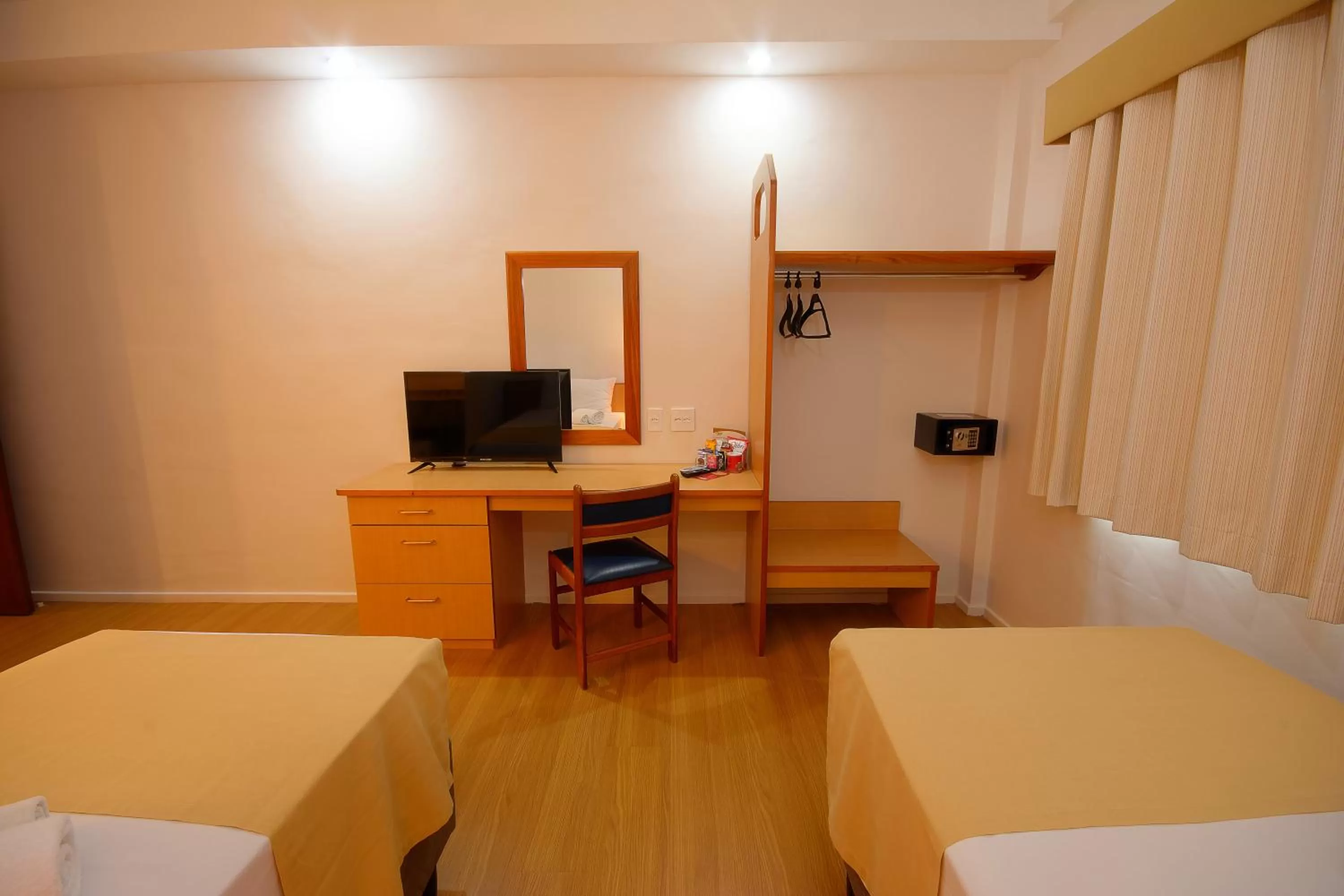 TV and multimedia, Bed in Fênix Hotel Limeira