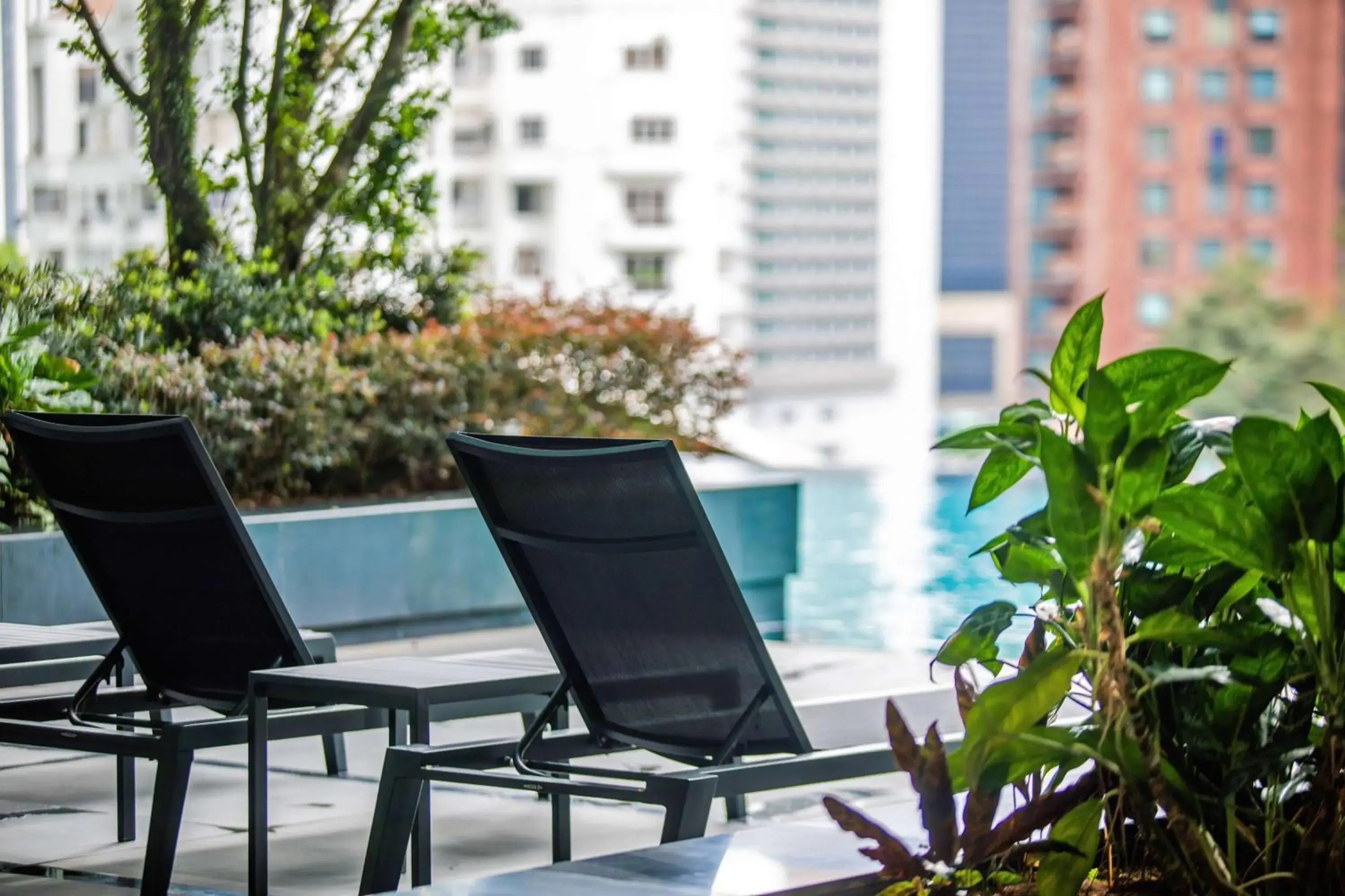 Pool view in 8 Kia Peng Suites