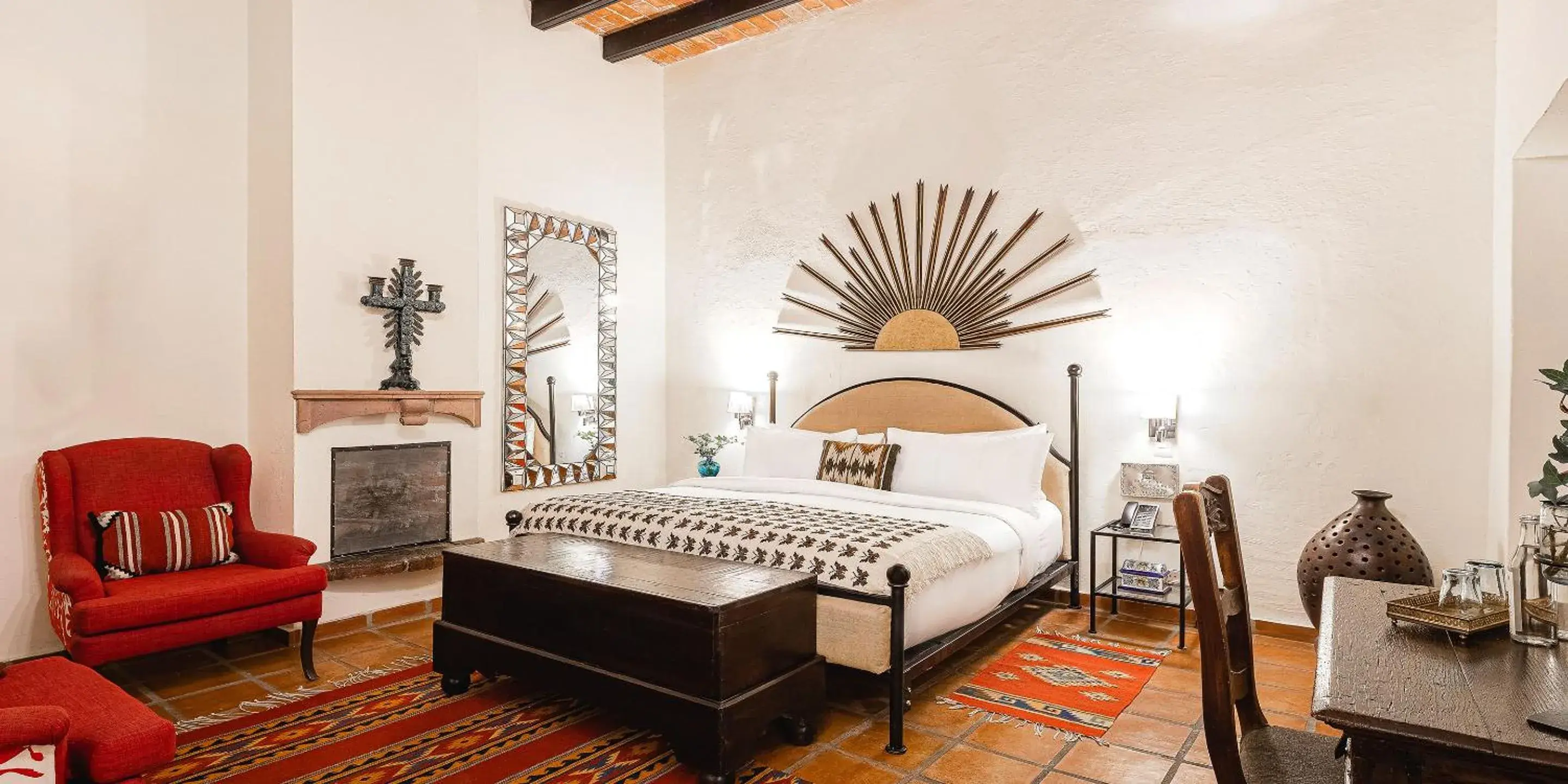 Photo of the whole room, Bed in Hacienda El Santuario San Miguel de Allende