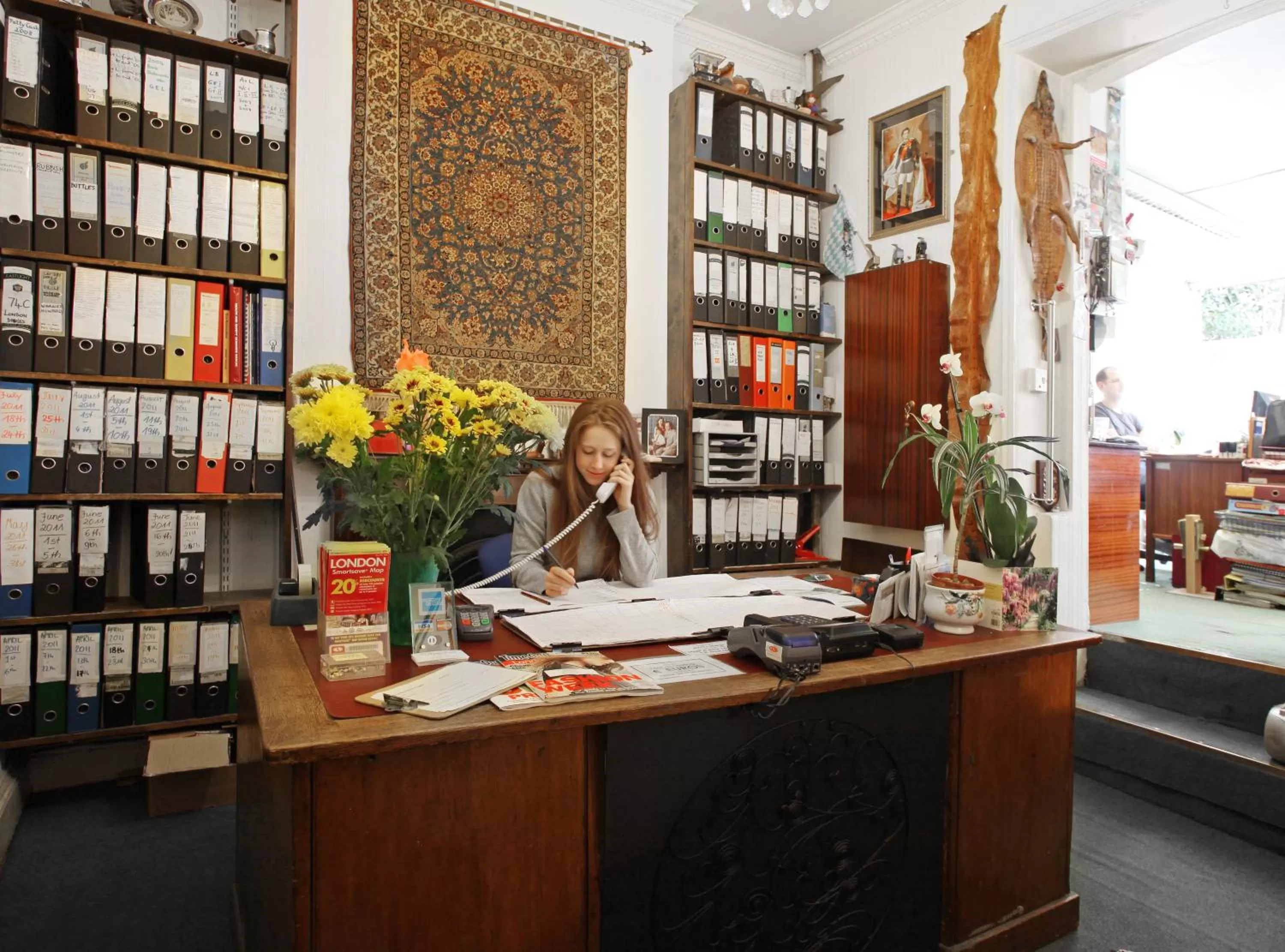 Lobby or reception in St Athans Hotel