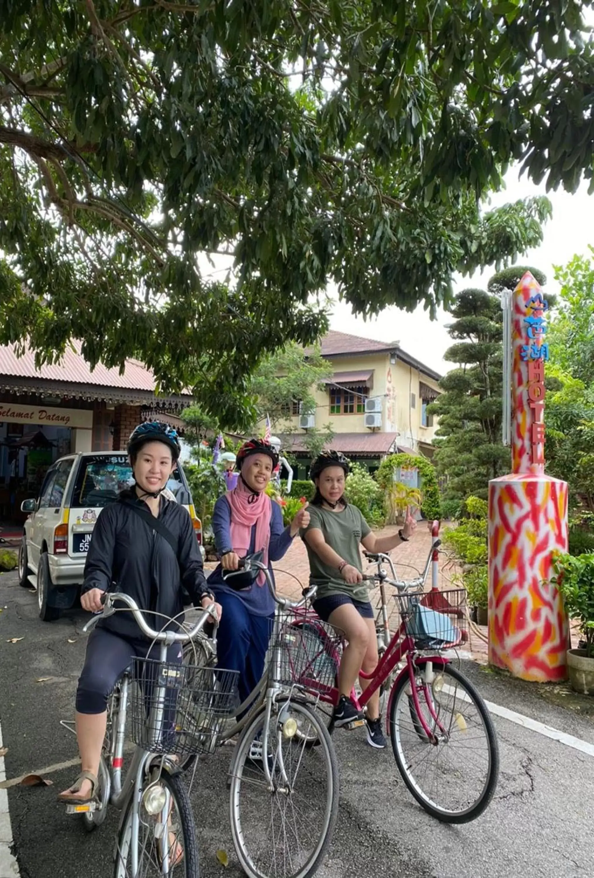 Cycling, Guests in Sabak Awor Resort