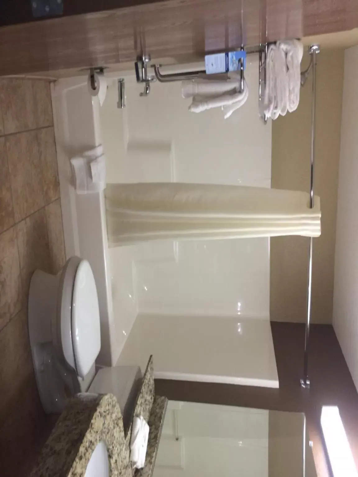 Bathroom in Microtel Inn & Suites Mansfield PA