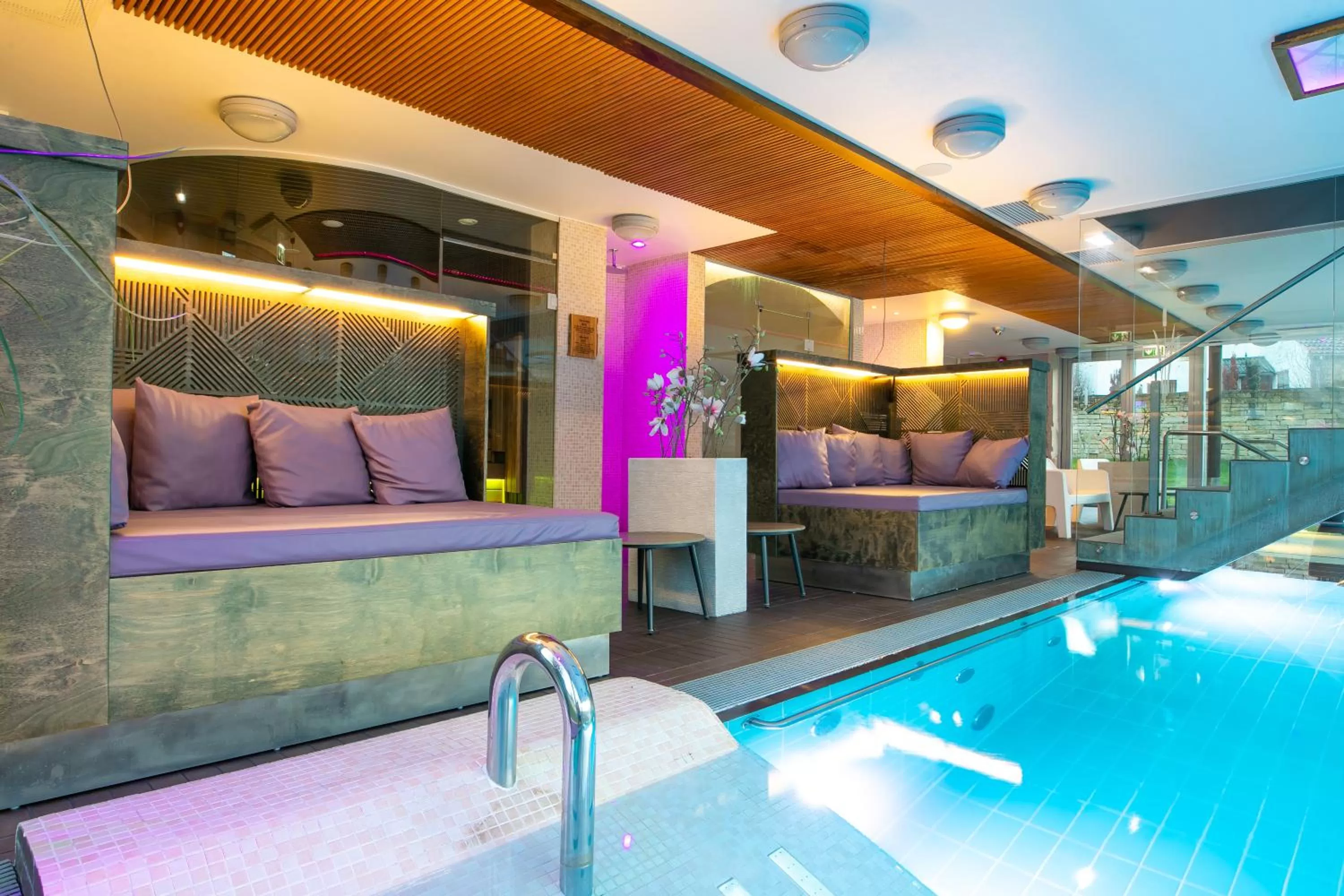 Swimming pool in Johan Design & SPA Hotel