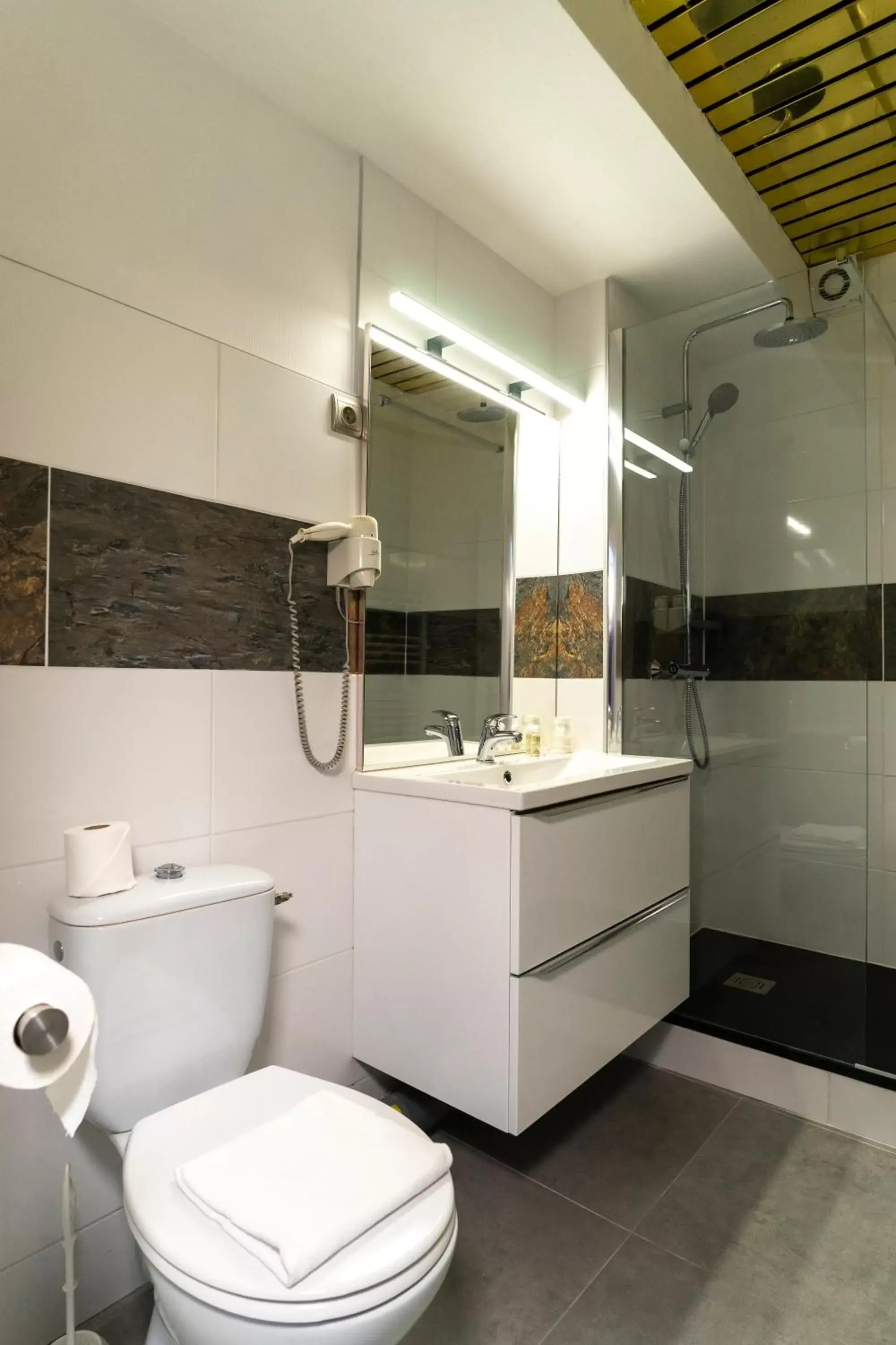 Toilet, Bathroom in Hôtel du Midi