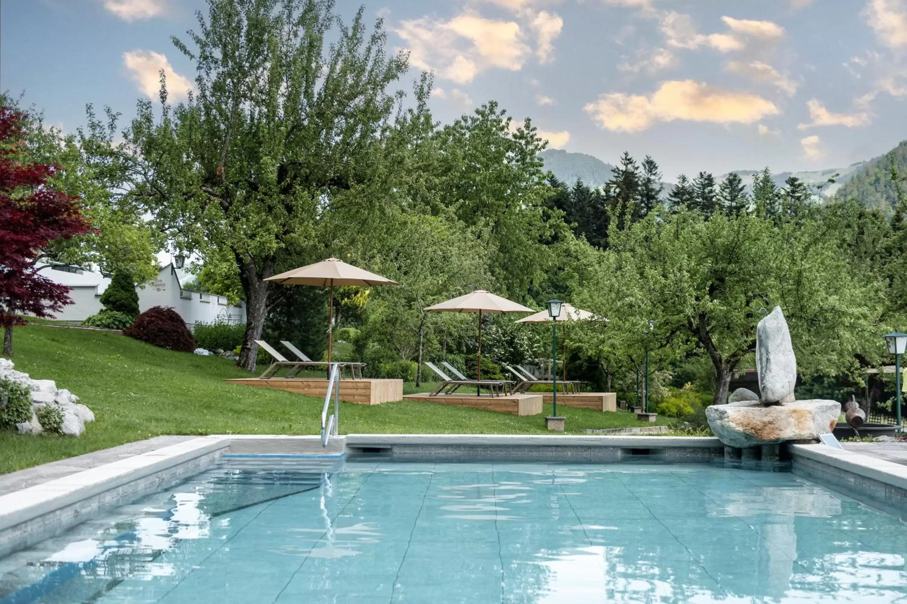 Summer, Swimming Pool in Hotel AlpenSchlössl