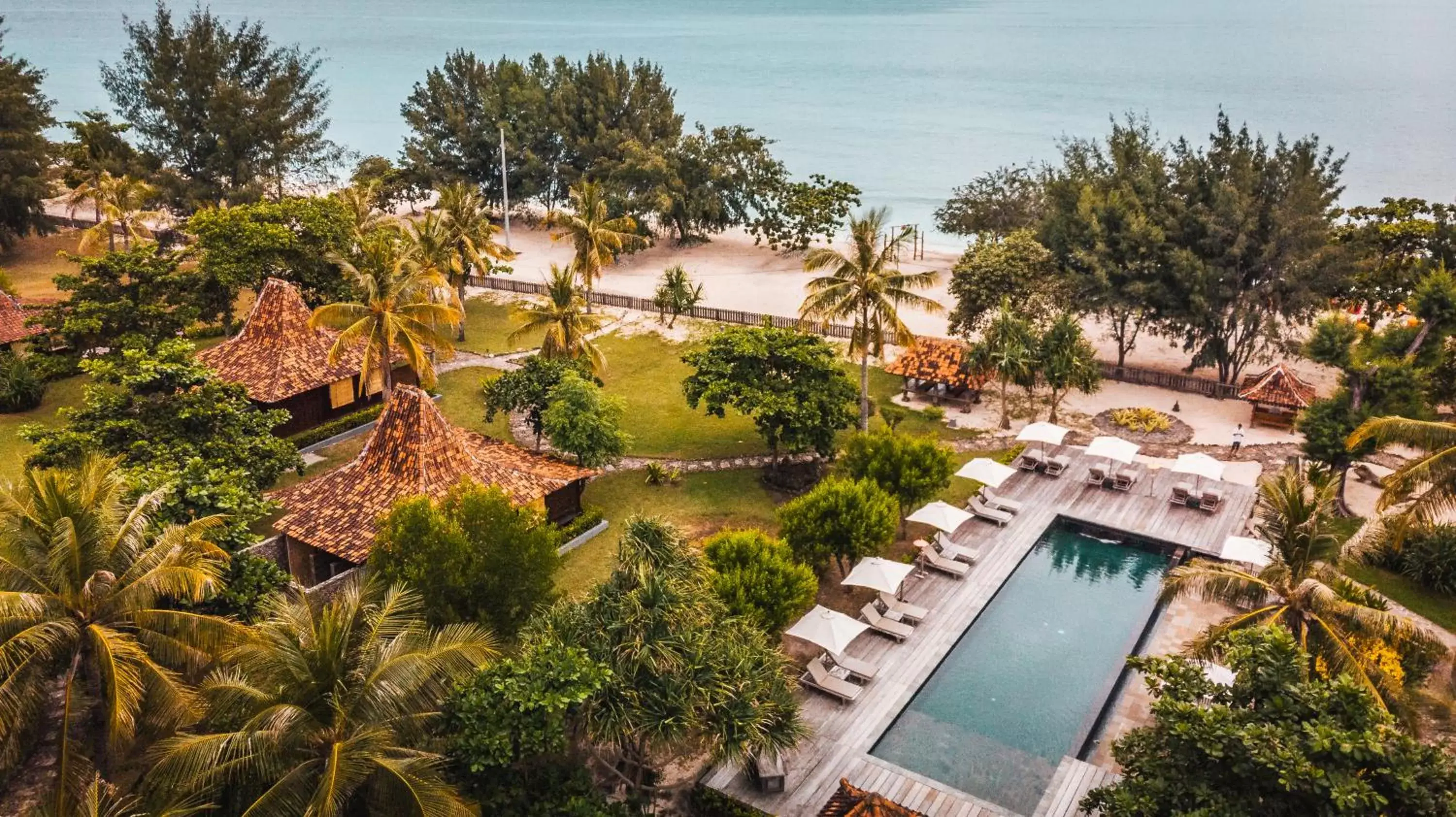 Bird's eye view, Pool View in Desa Dunia Beda Resort