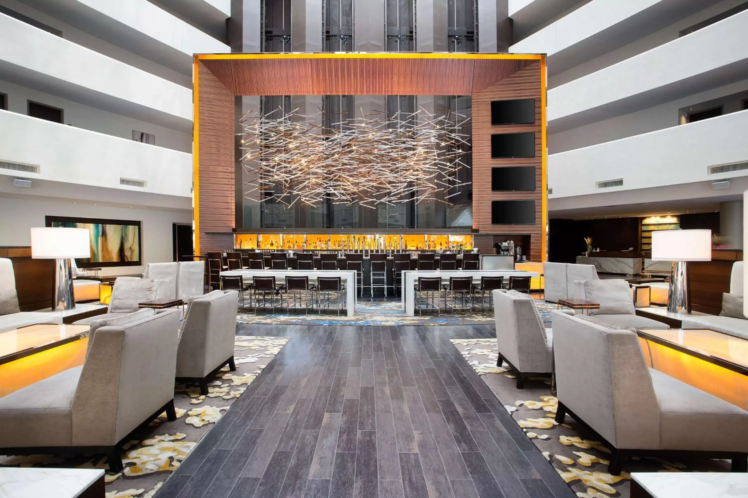 Lobby or reception, Restaurant/Places to Eat in Hilton McLean Tysons Corner
