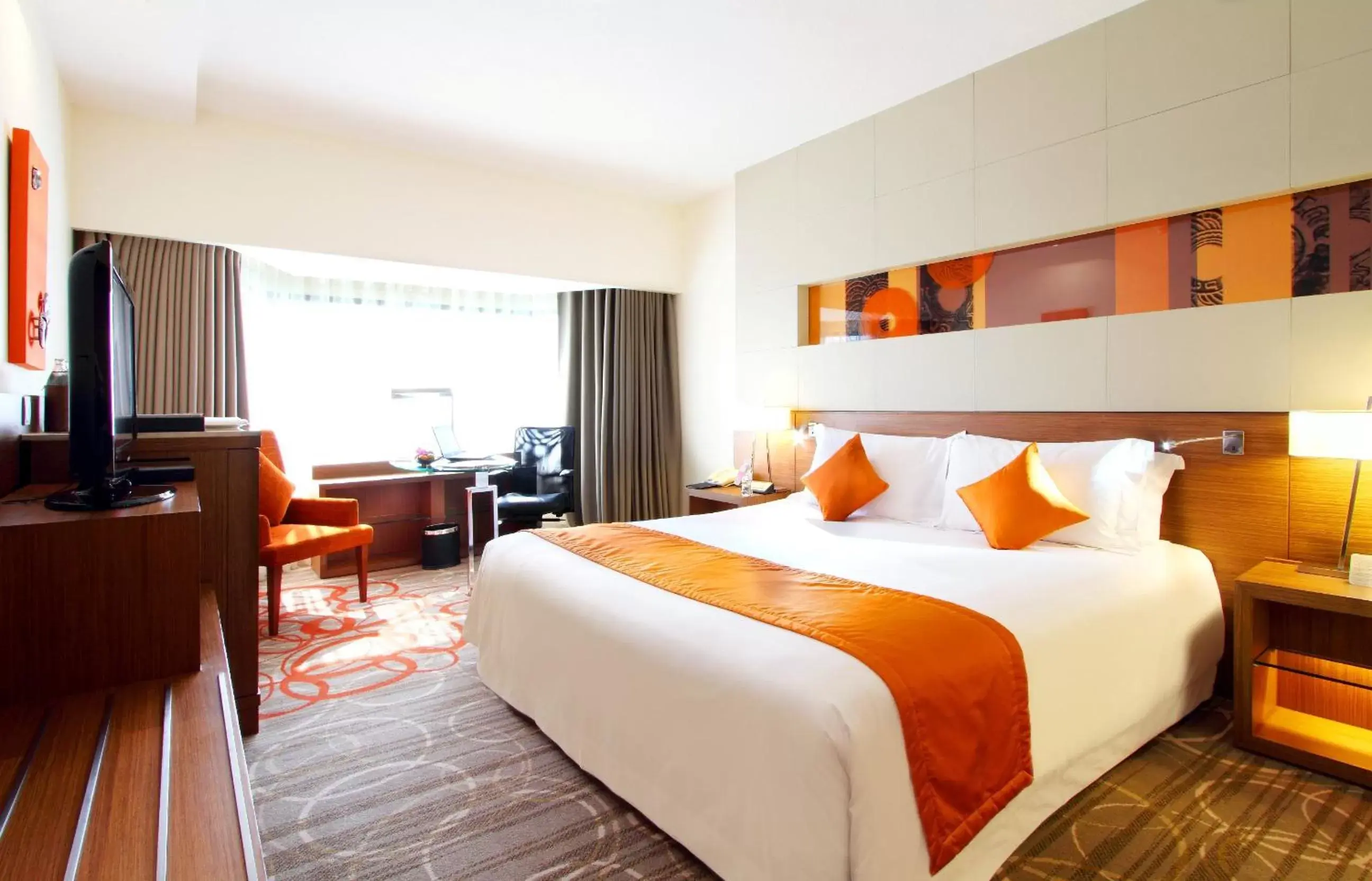 Photo of the whole room, Bed in Centara Grand at Central Plaza Ladprao Bangkok