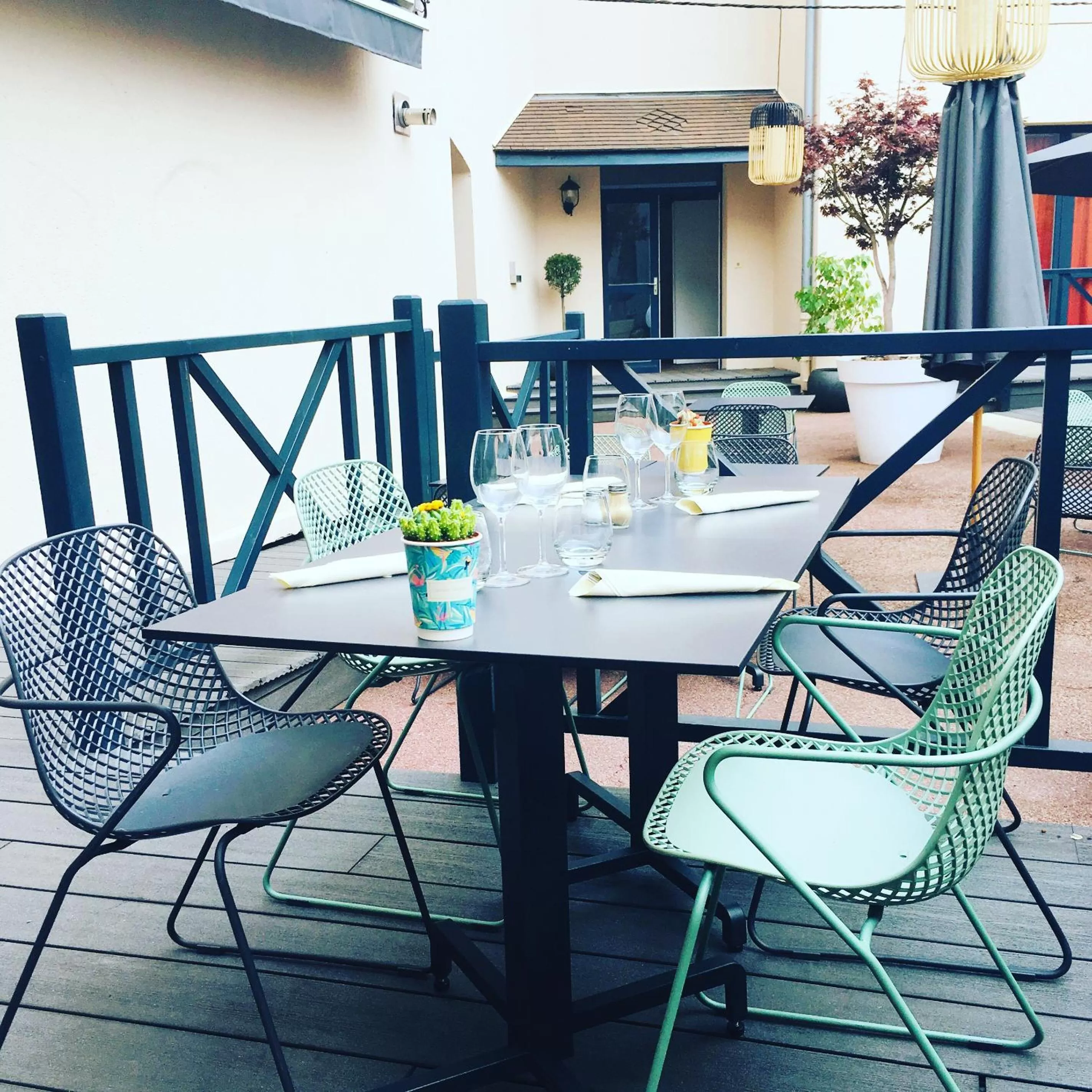 Patio in Hotel Normandy