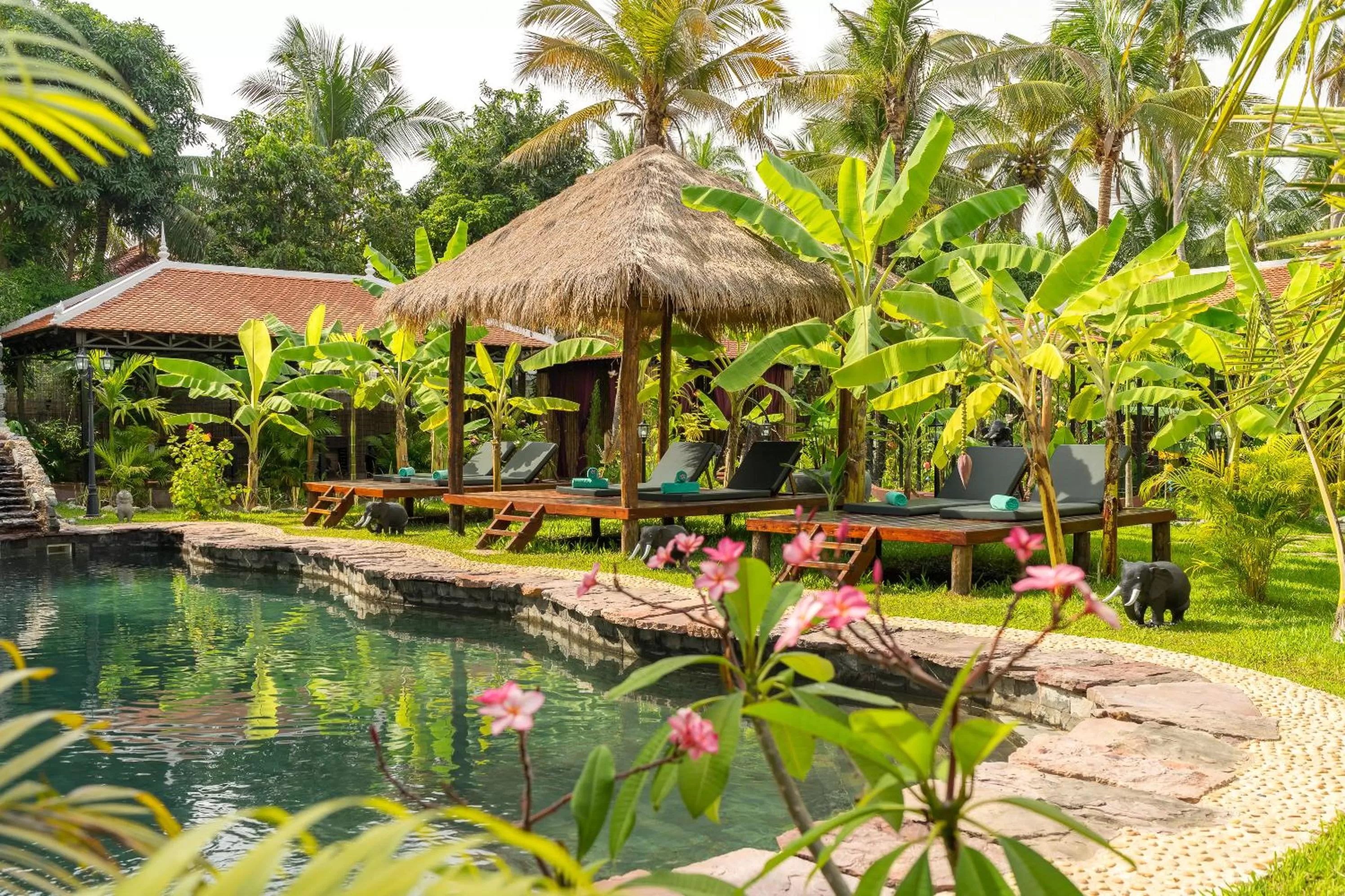 Garden in Authentic Khmer Village Resort