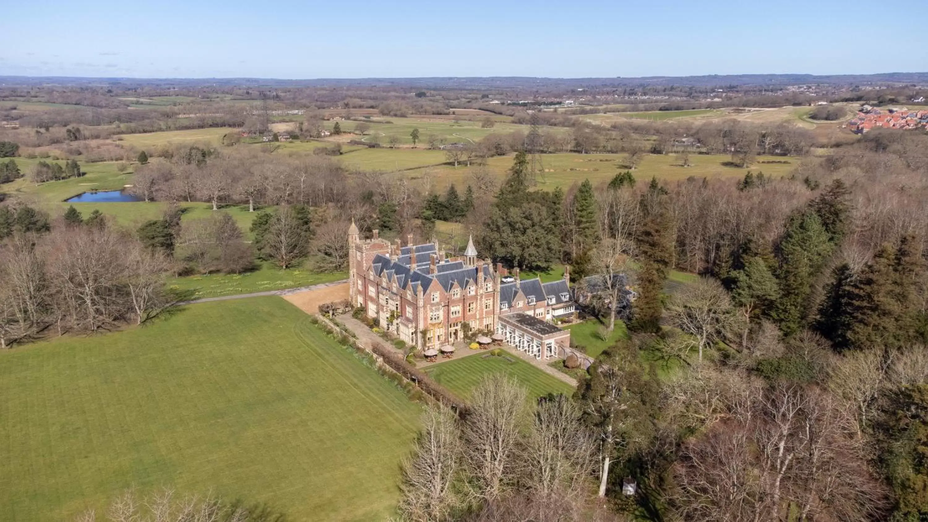 Property building, Bird's-eye View in Horsted Place Hotel