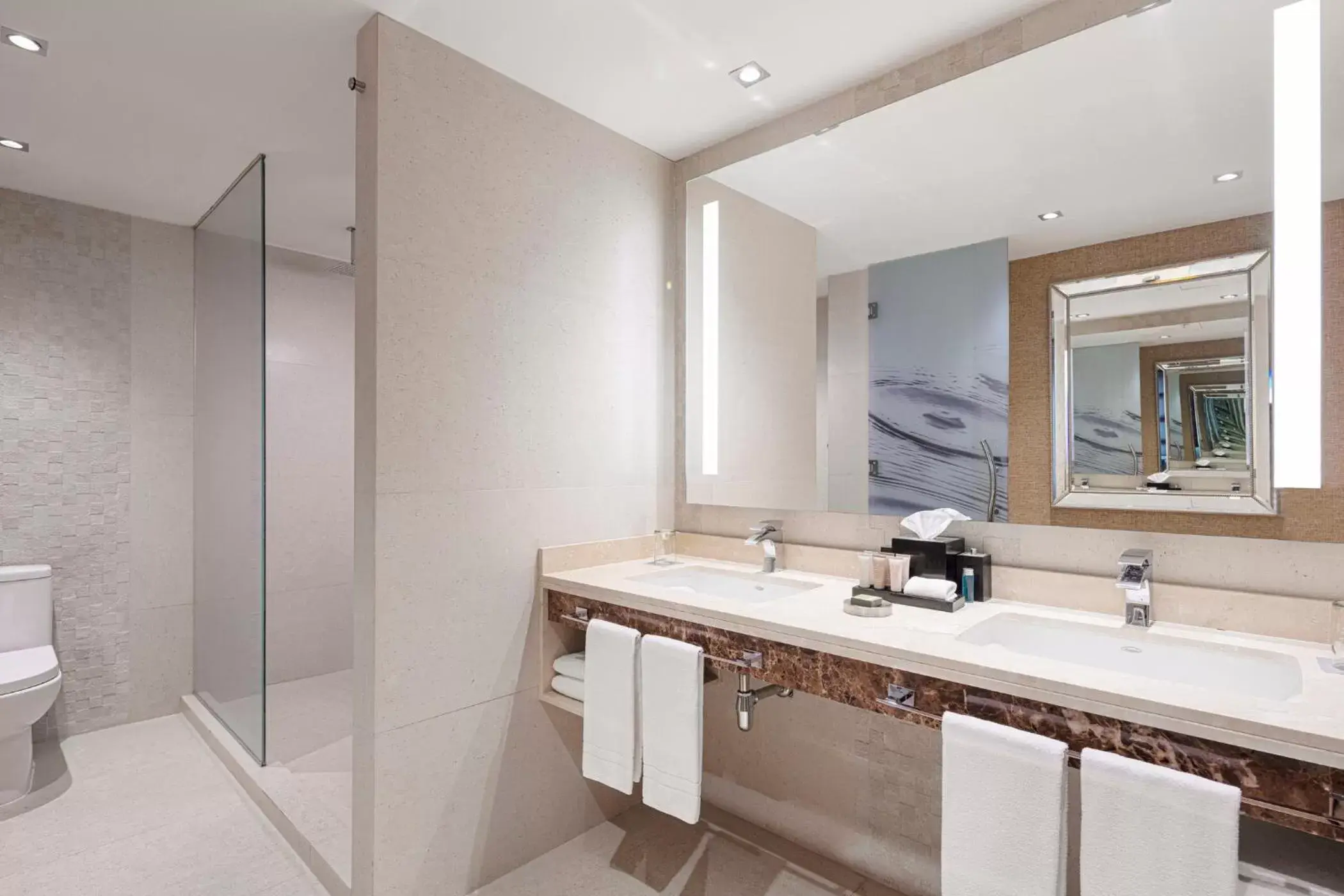 Bathroom in Renaissance Santiago by Marriott