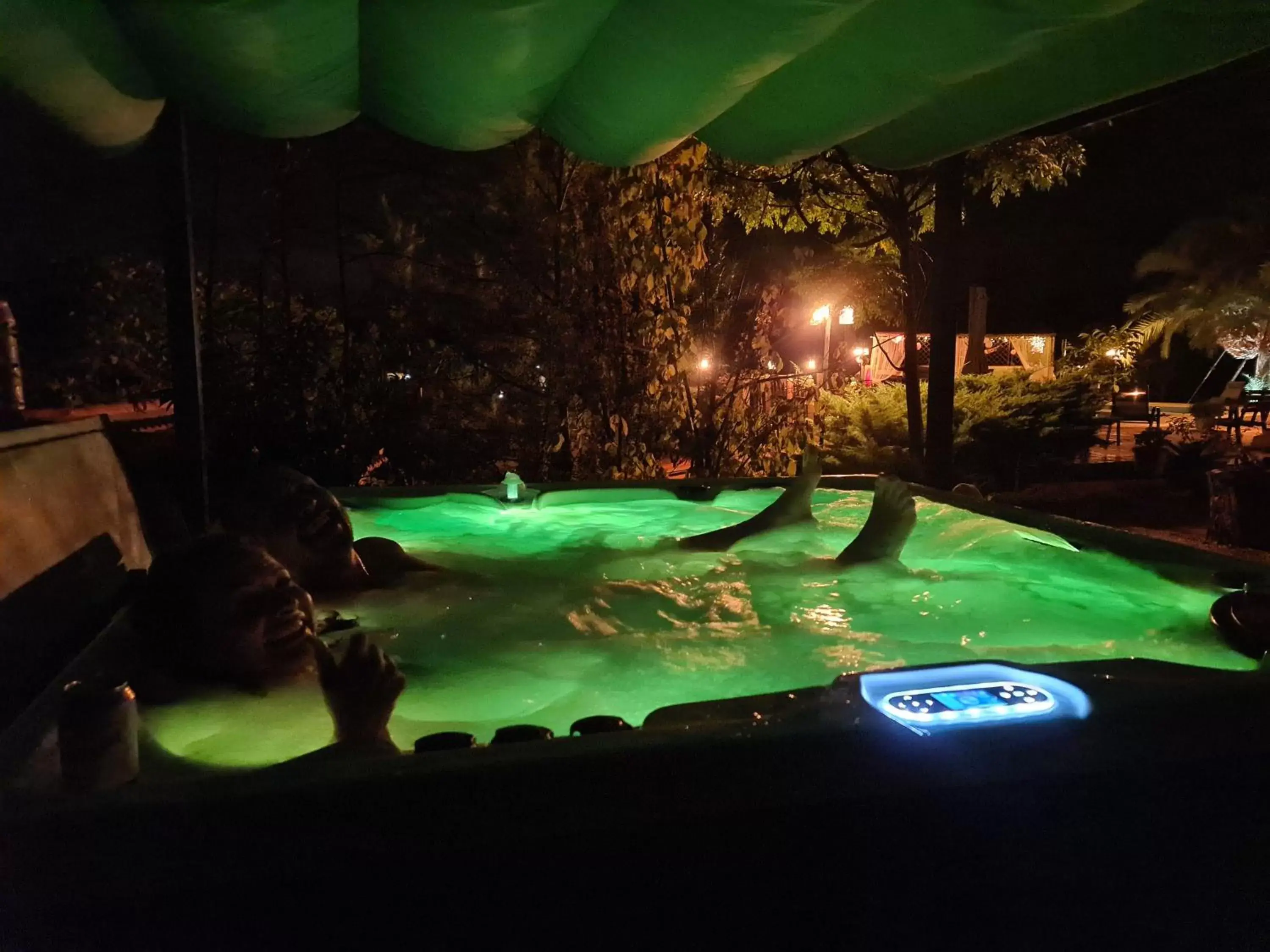 Night, Swimming Pool in Finca la Yuca