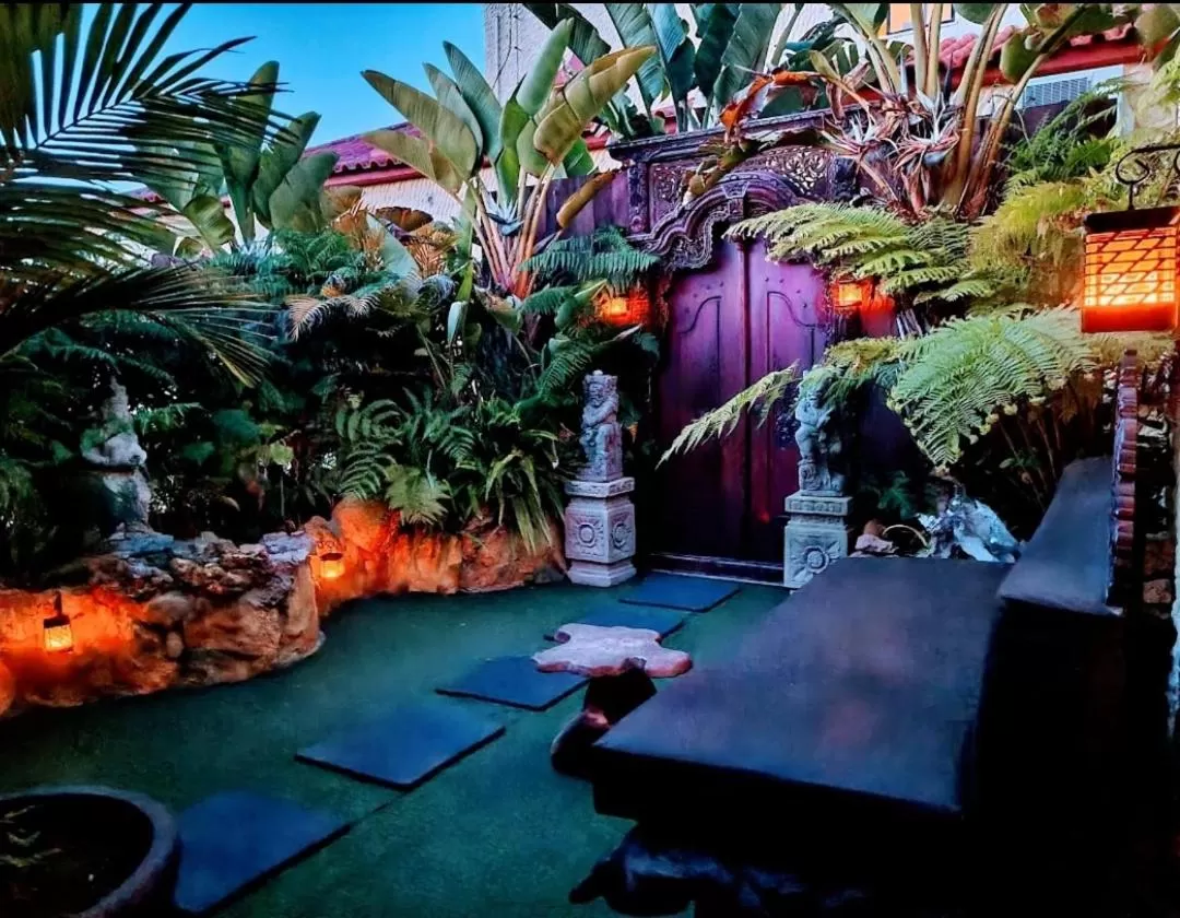 Garden, Pool View in Villa Paraiso - Naturism Optional Adults Only