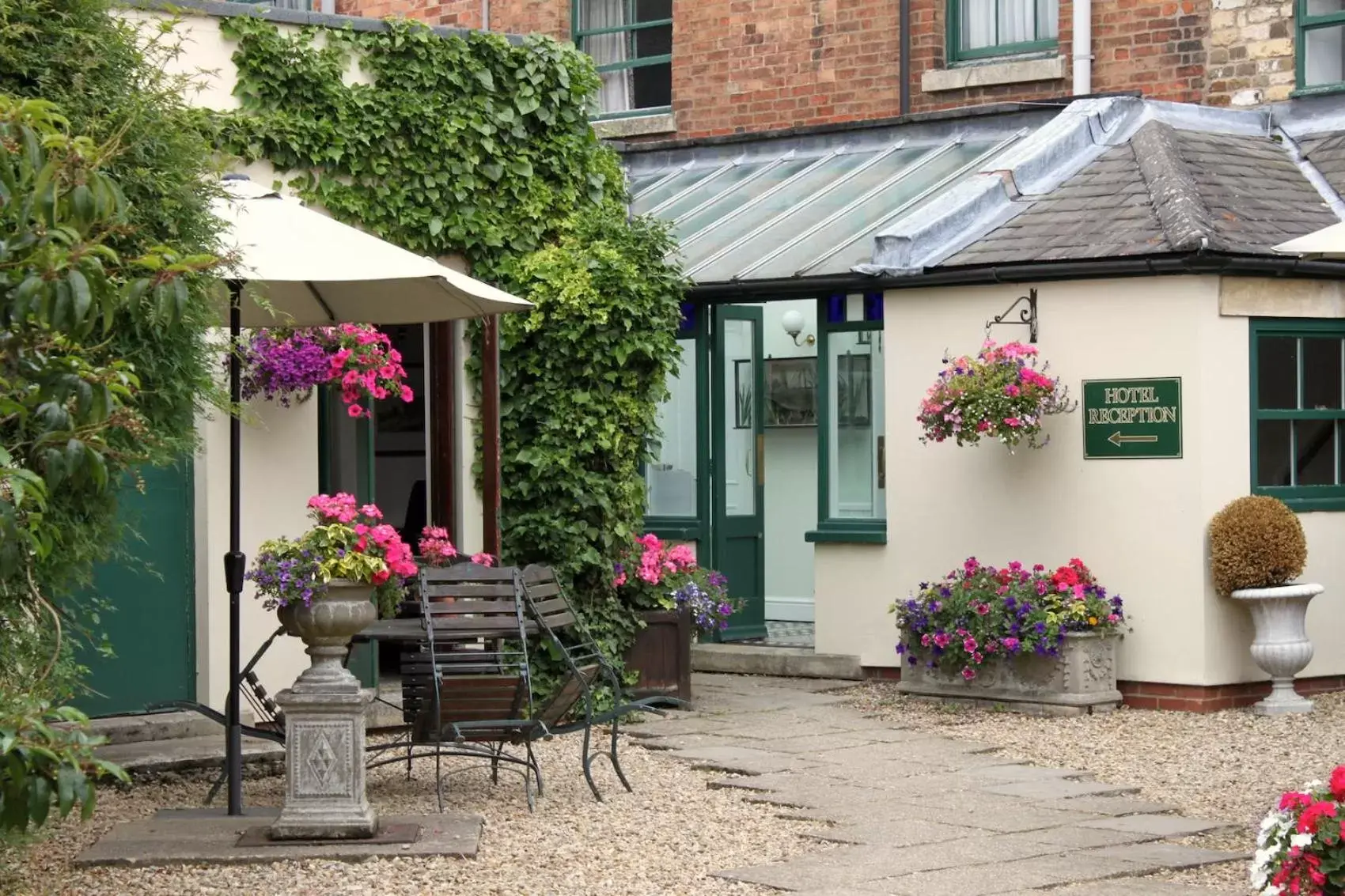 Patio in The Whipper-In Hotel