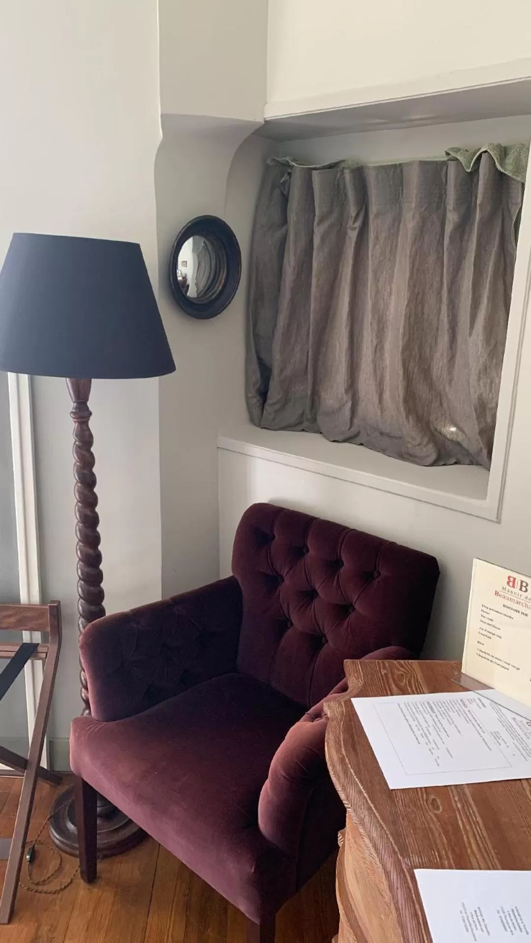 Decorative detail in Le Manoir de Beaumarchais