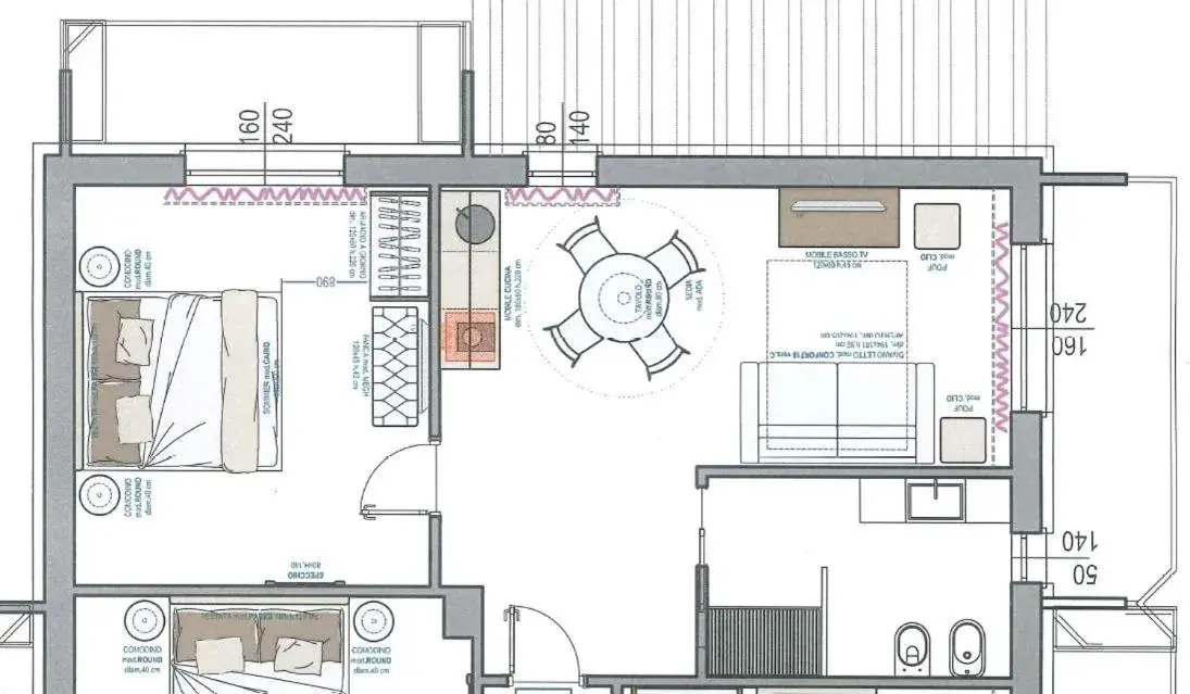 Floor Plan in Residence Hotel Venus Suites