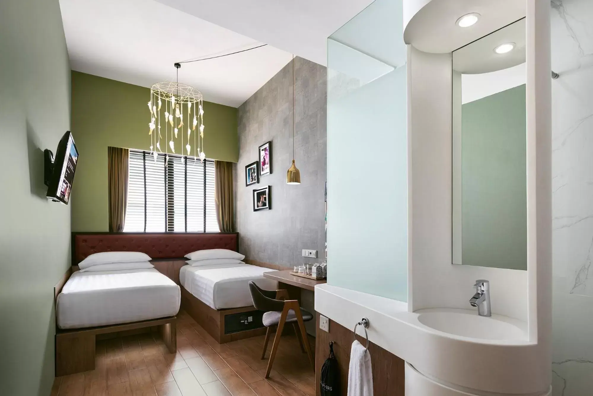 Photo of the whole room, Bathroom in Hotel G Singapore