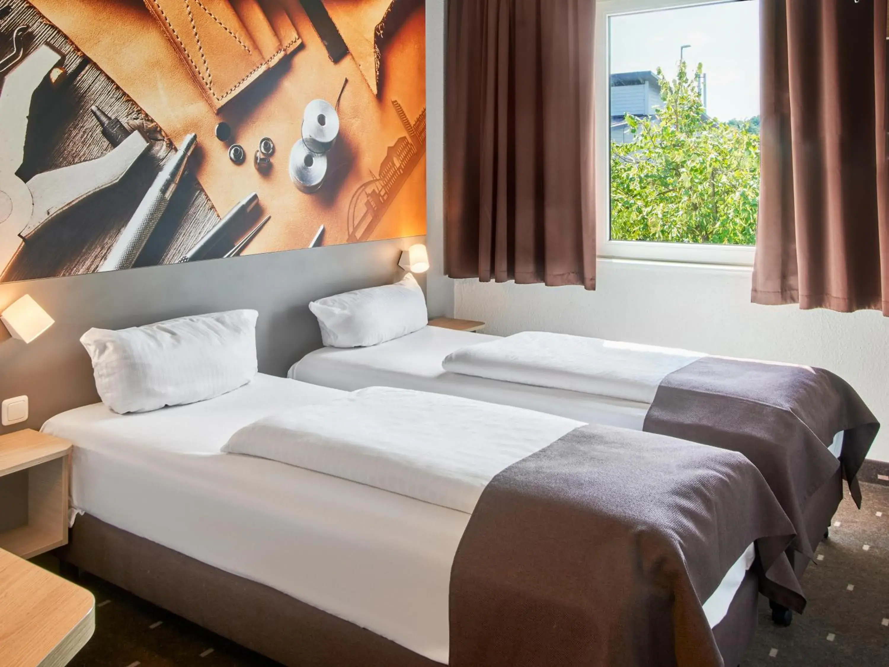 Bed in B&B Hotel Offenbach-Süd Bed in B&B Hotel Offenbach-Süd