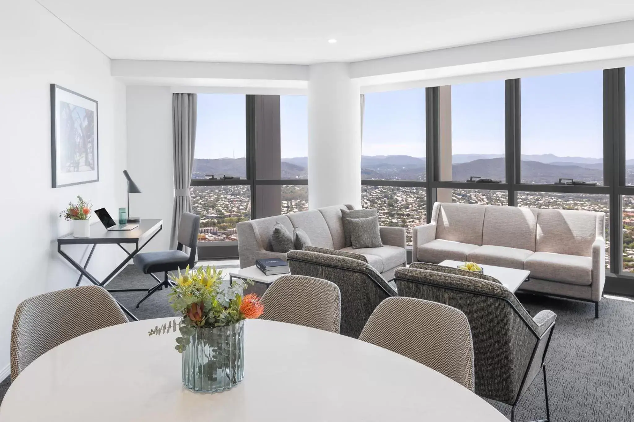 Seating Area in Meriton Suites Herschel Street, Brisbane