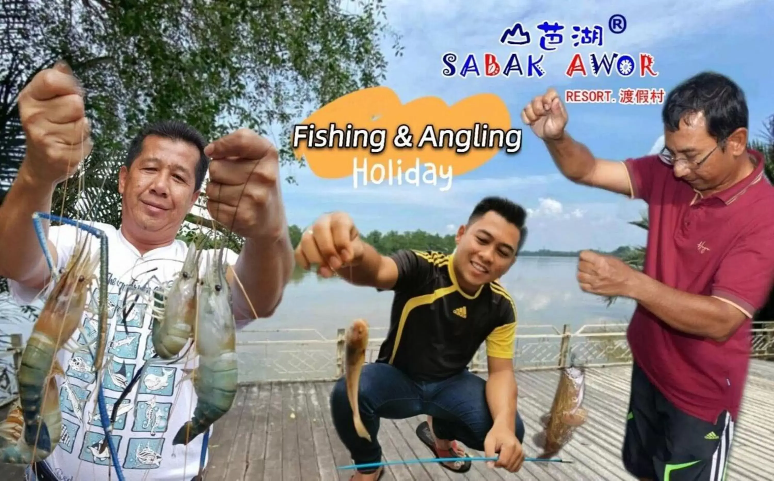 Fishing in Sabak Awor Resort