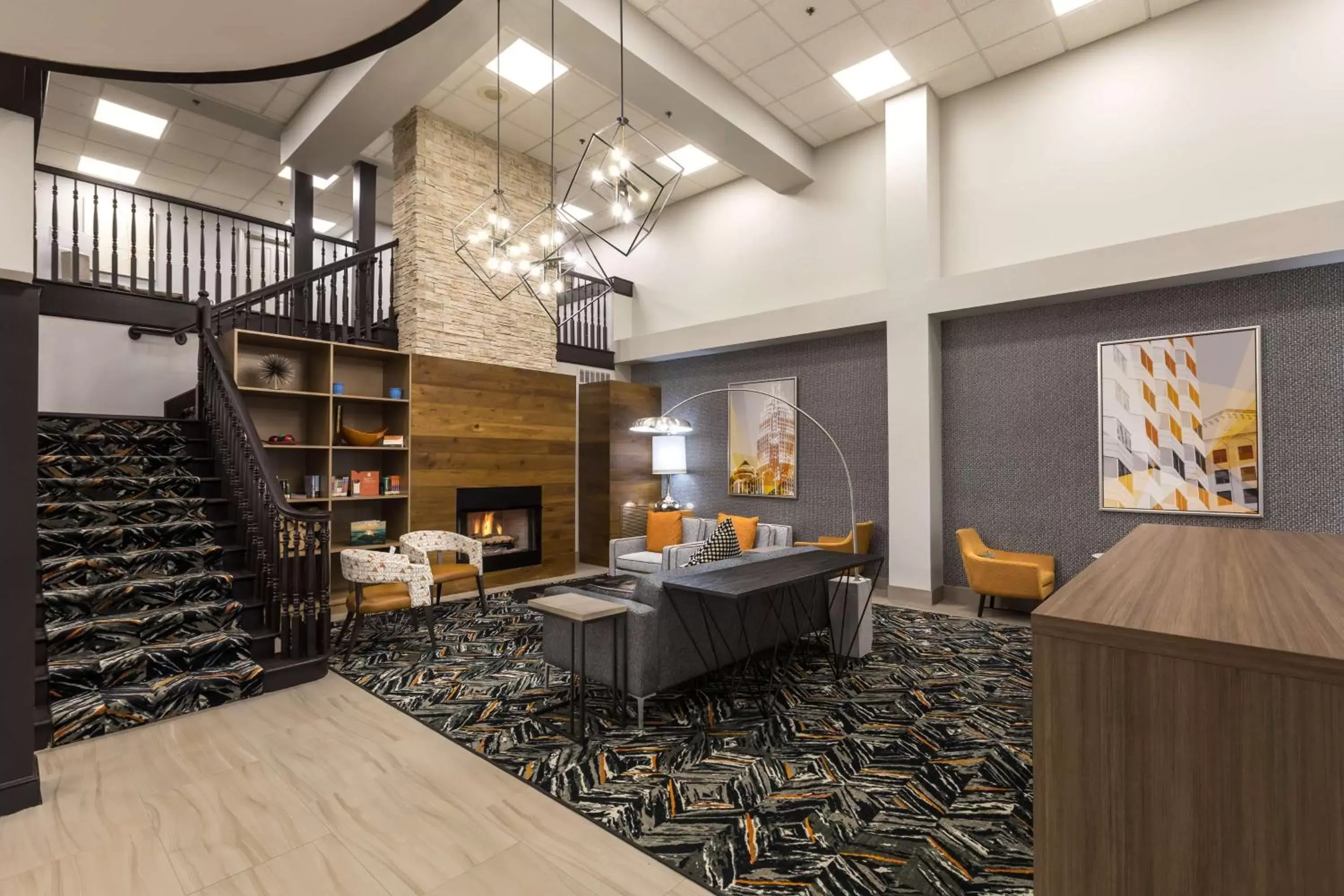 Lobby or reception, Restaurant/Places to Eat in Country Inn & Suites by Radisson, Lake Norman Huntersville, NC