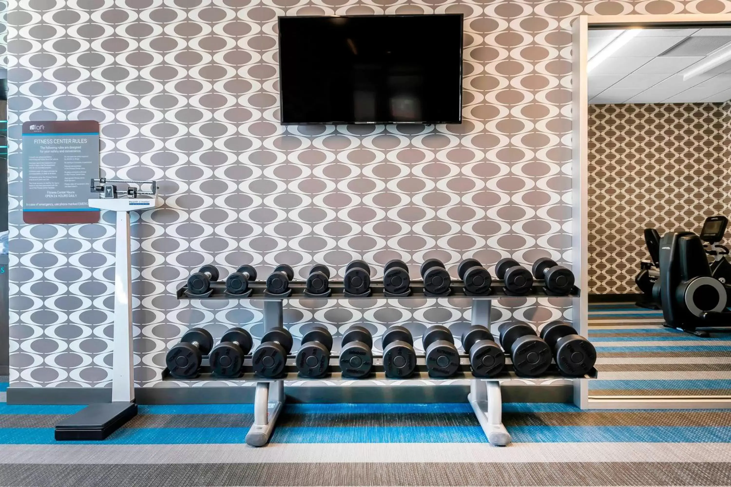 Fitness centre/facilities, Fitness Center/Facilities in Aloft Newport on the Levee