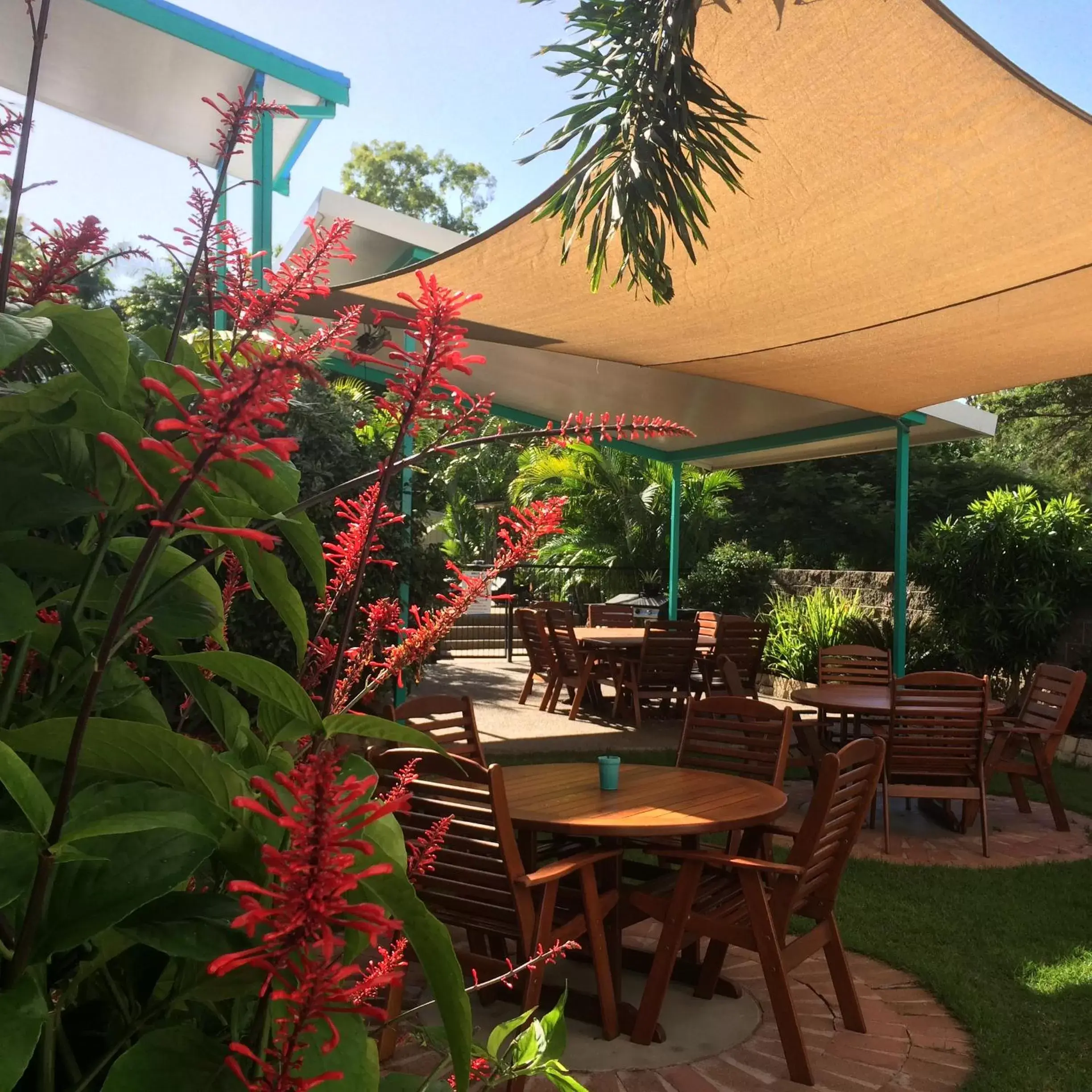Garden view, Restaurant/Places to Eat in Tropical Palms Resort & 4WD Hire