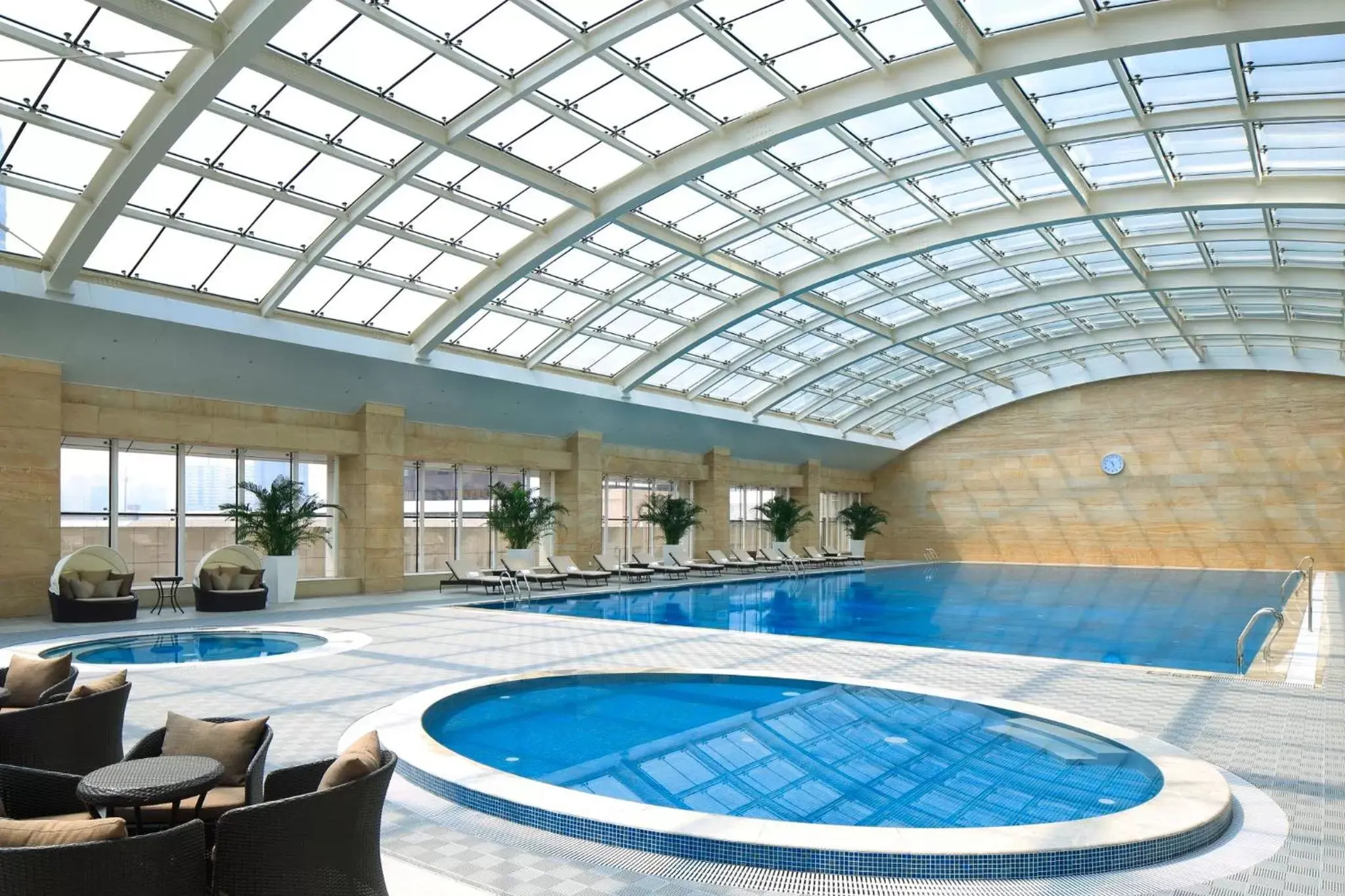 Swimming pool in Crowne Plaza Beijing Lido by IHG Swimming pool in Crowne Plaza Beijing Lido by IHG