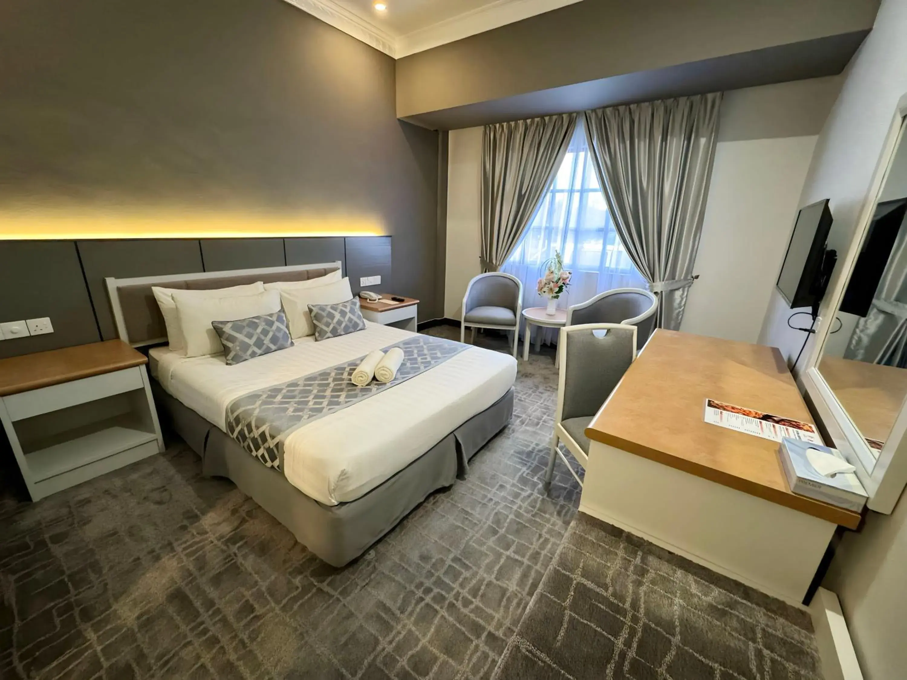 Bed in Permai Hotel Kuala Terengganu