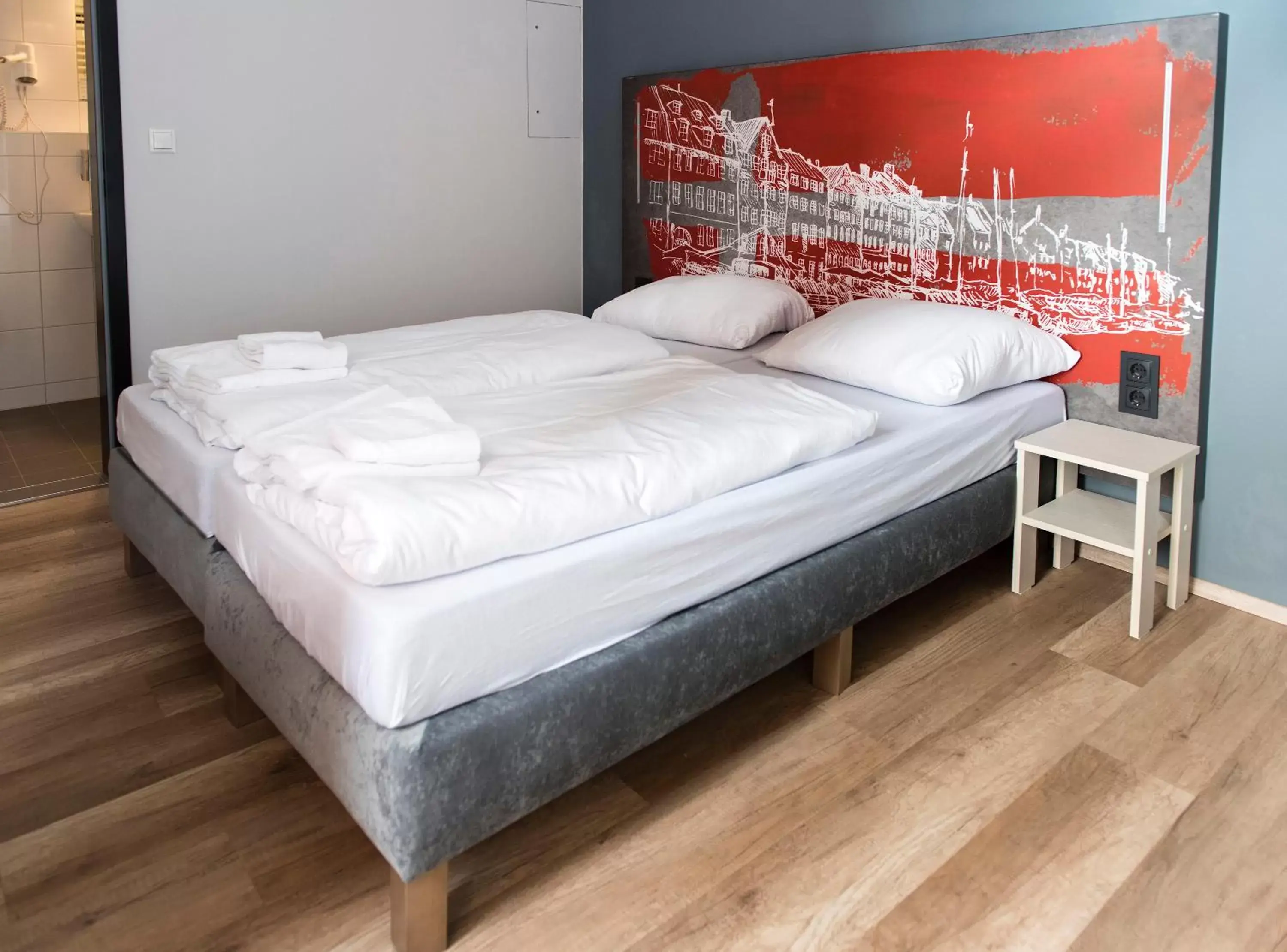 Photo of the whole room, Bed in A&O Copenhagen Norrebro